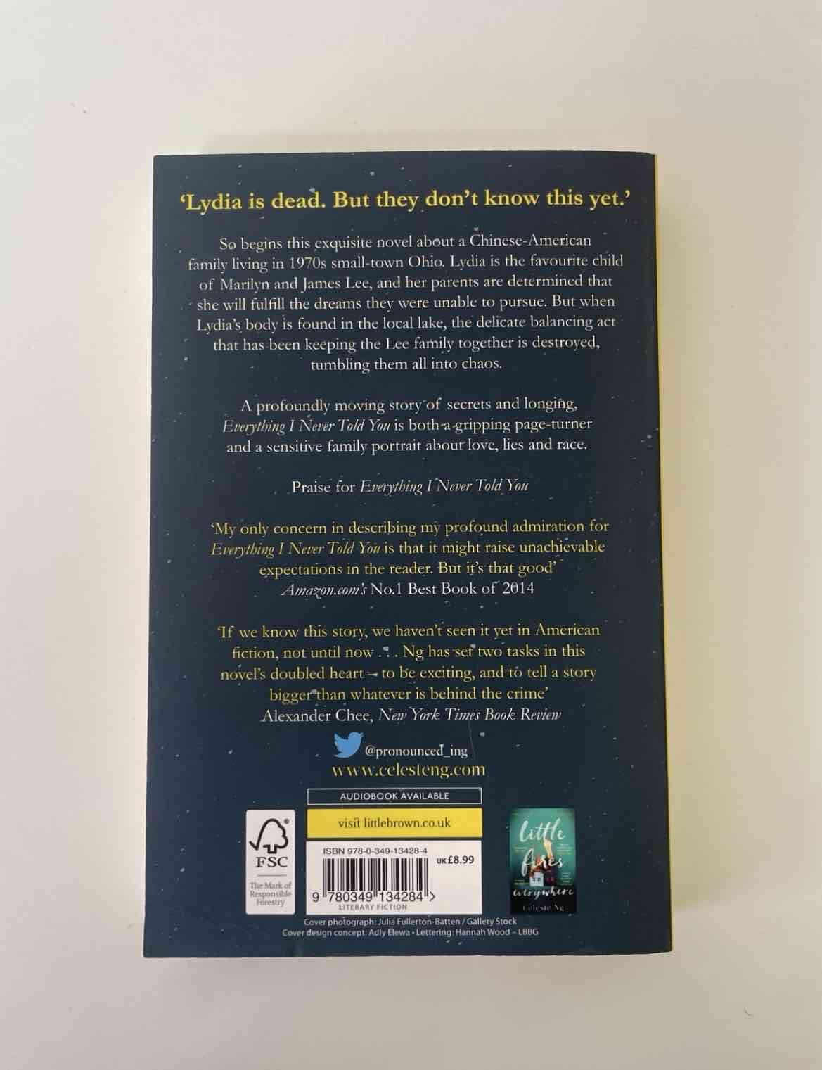 Libro 'Everything I Never Told You' inglés - miniatura 2