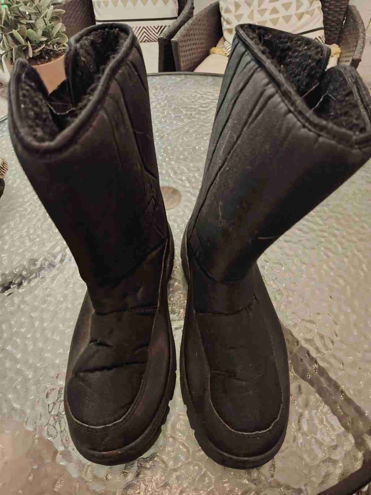 Botas negras de invierno