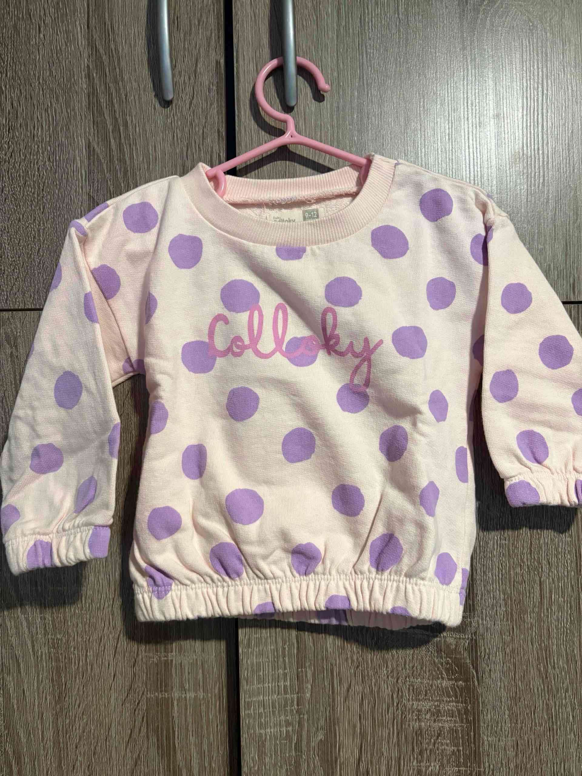 Polerón infantil puntos lila