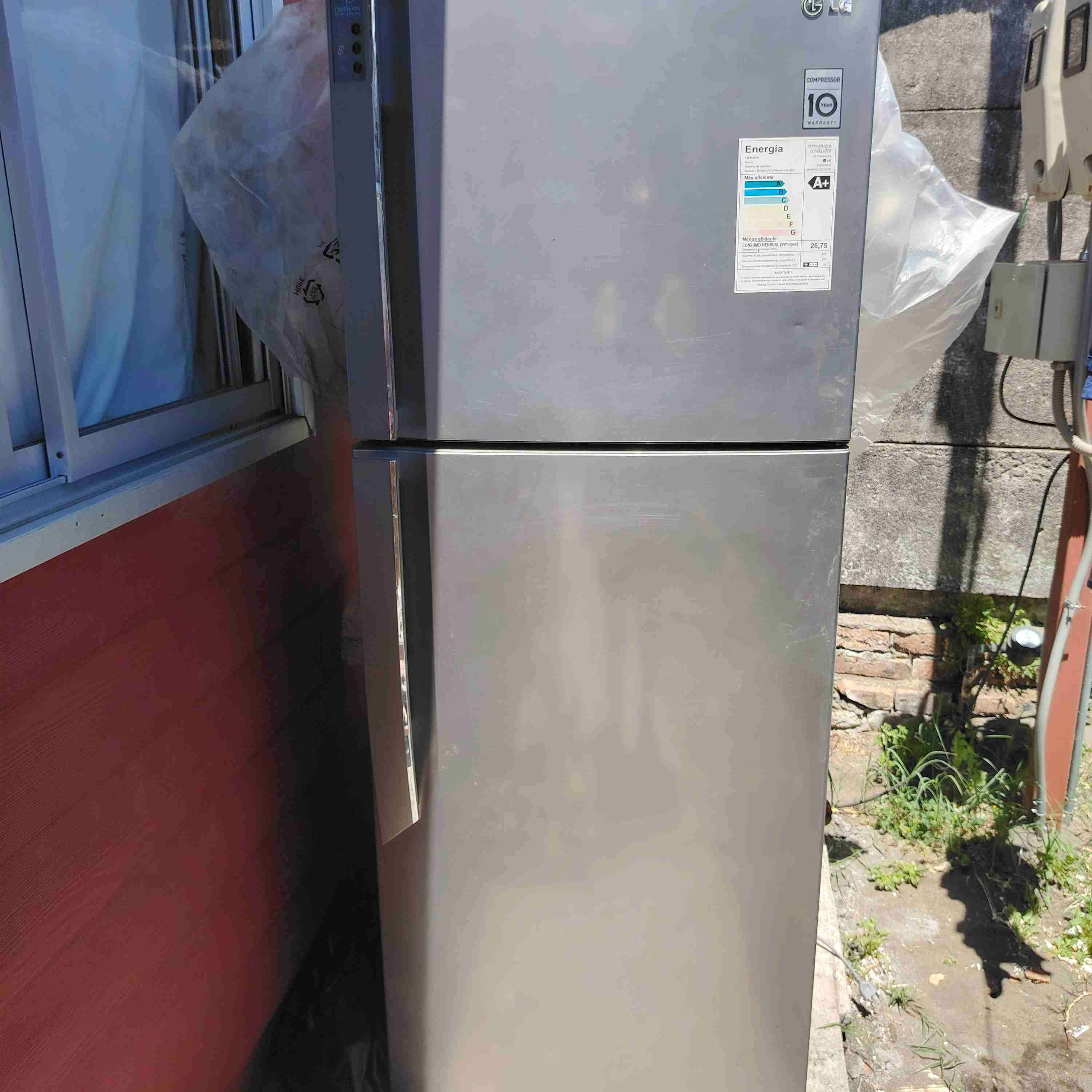 Refrigerador dos puertas gris
