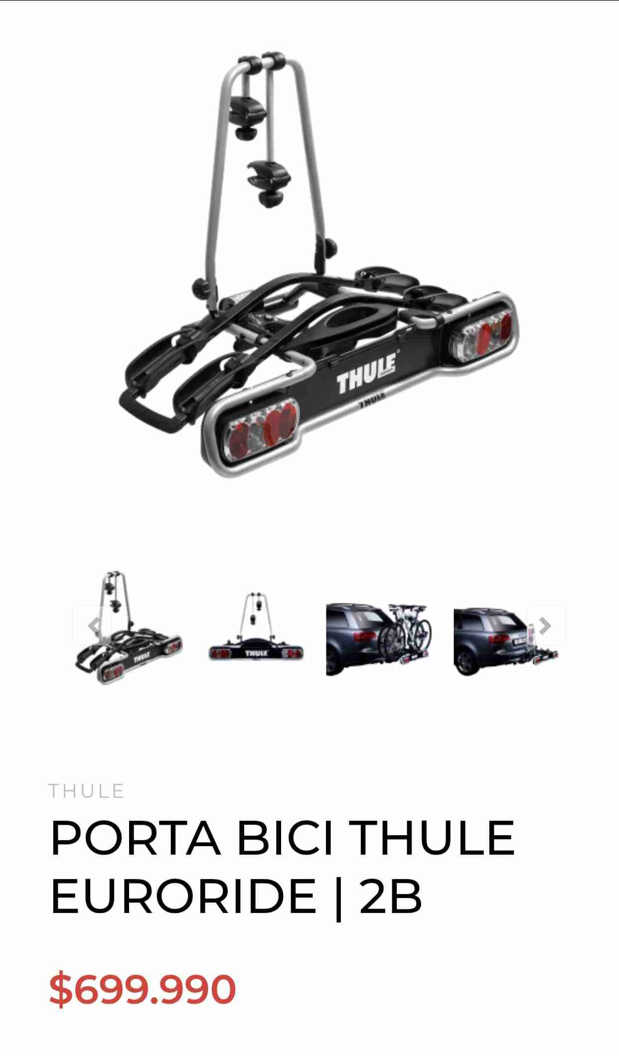 Portabicicletas Thule EuroRide 2B - ¡NUEVO SIN USO - miniatura 6