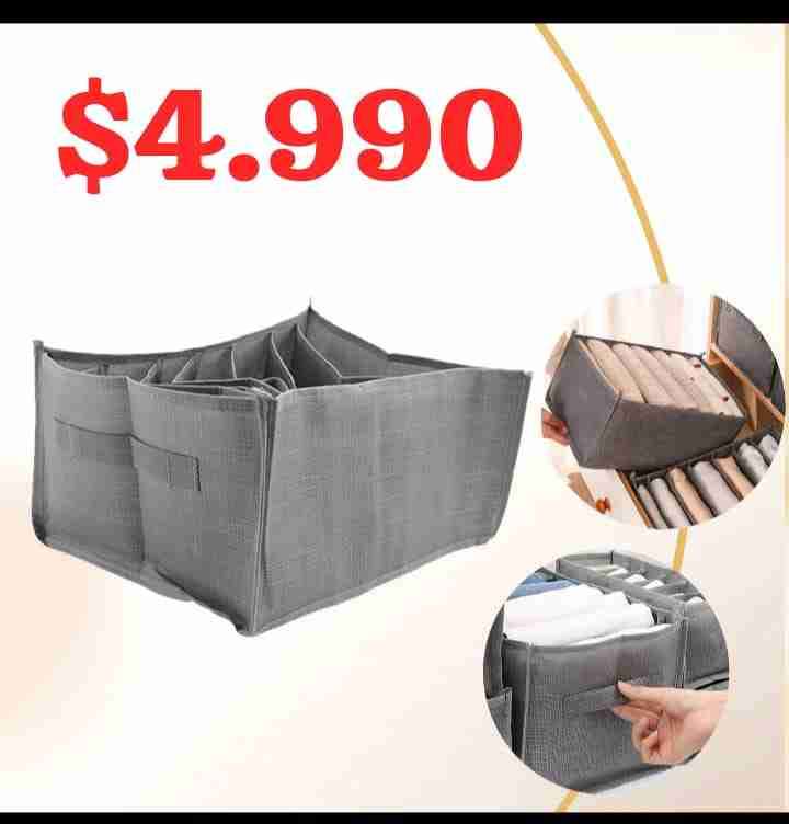 Organizador de cajones gris