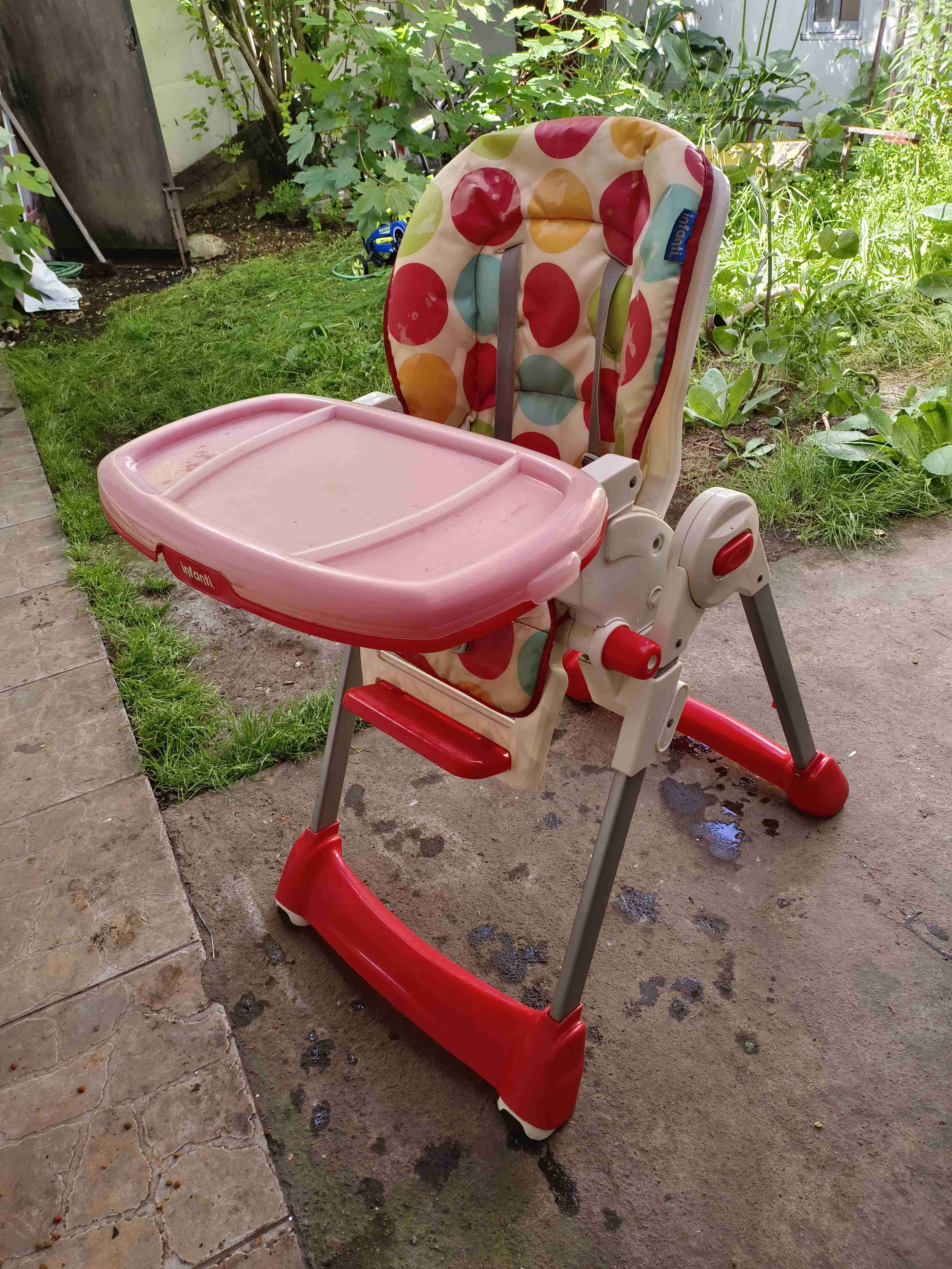 Silla infanti de comer para bebé multicolor
