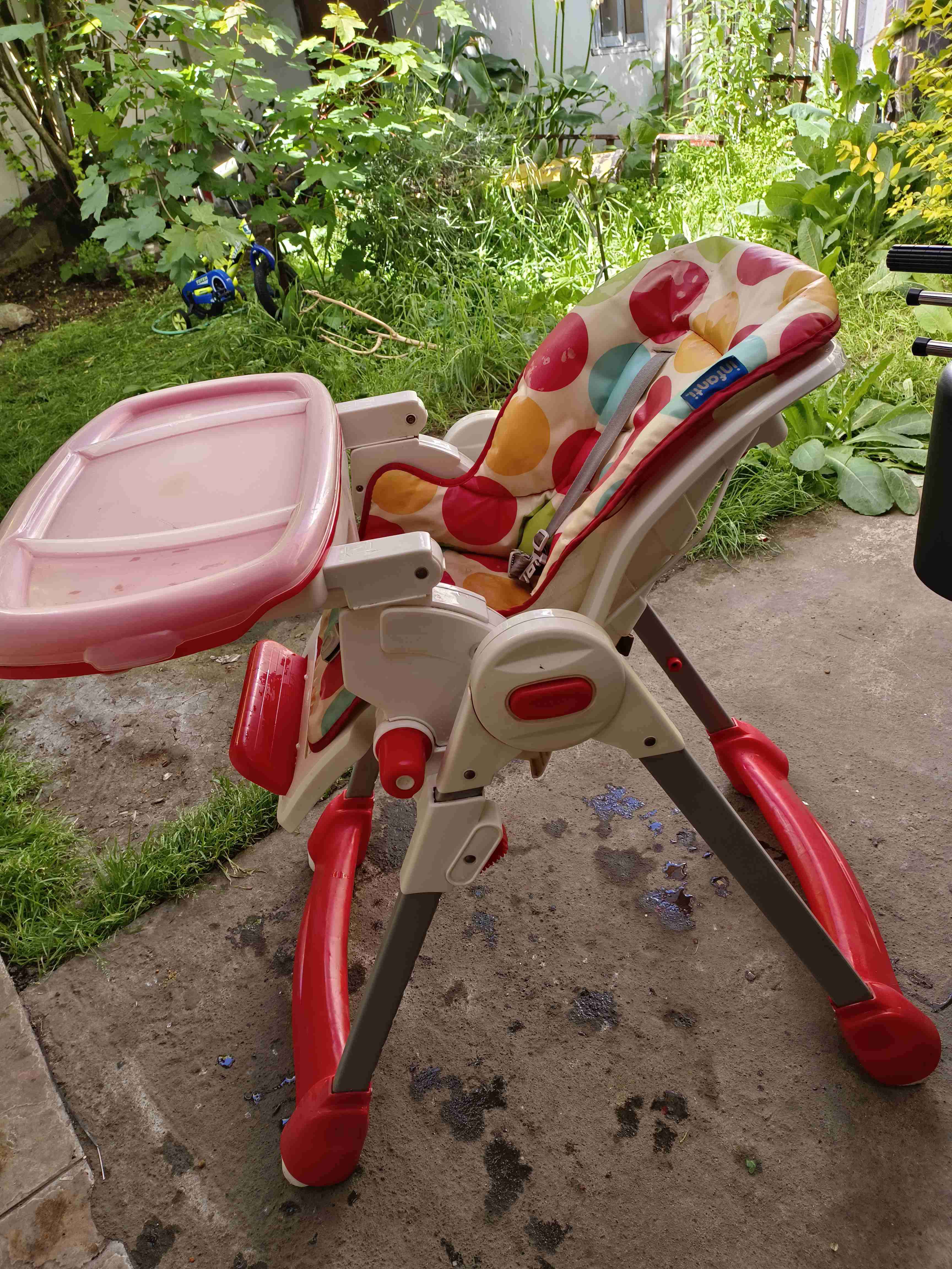 Silla infanti de comer para bebé multicolor - miniatura 3