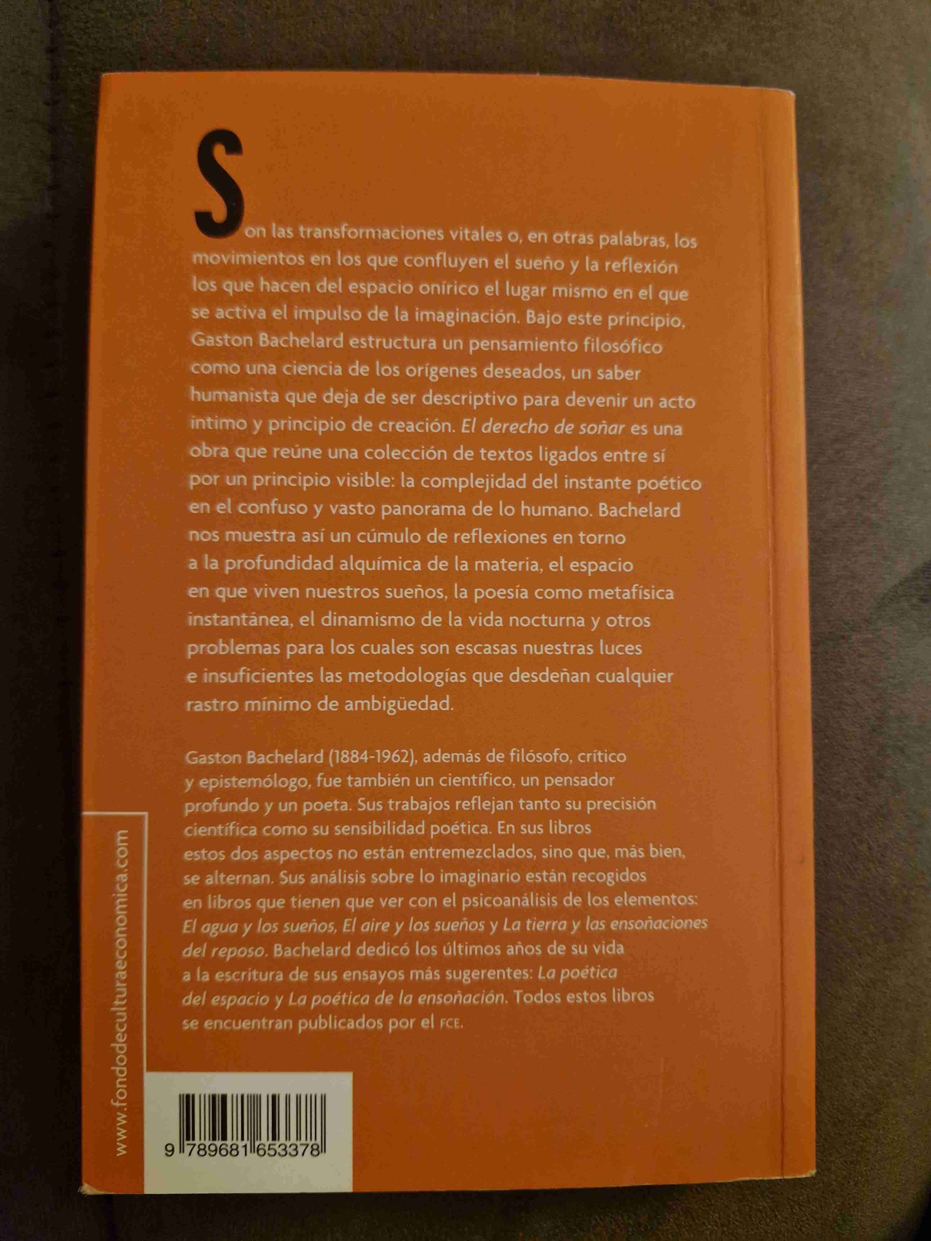 Libro 'El derecho de soñar' de Bachelard - miniatura 3