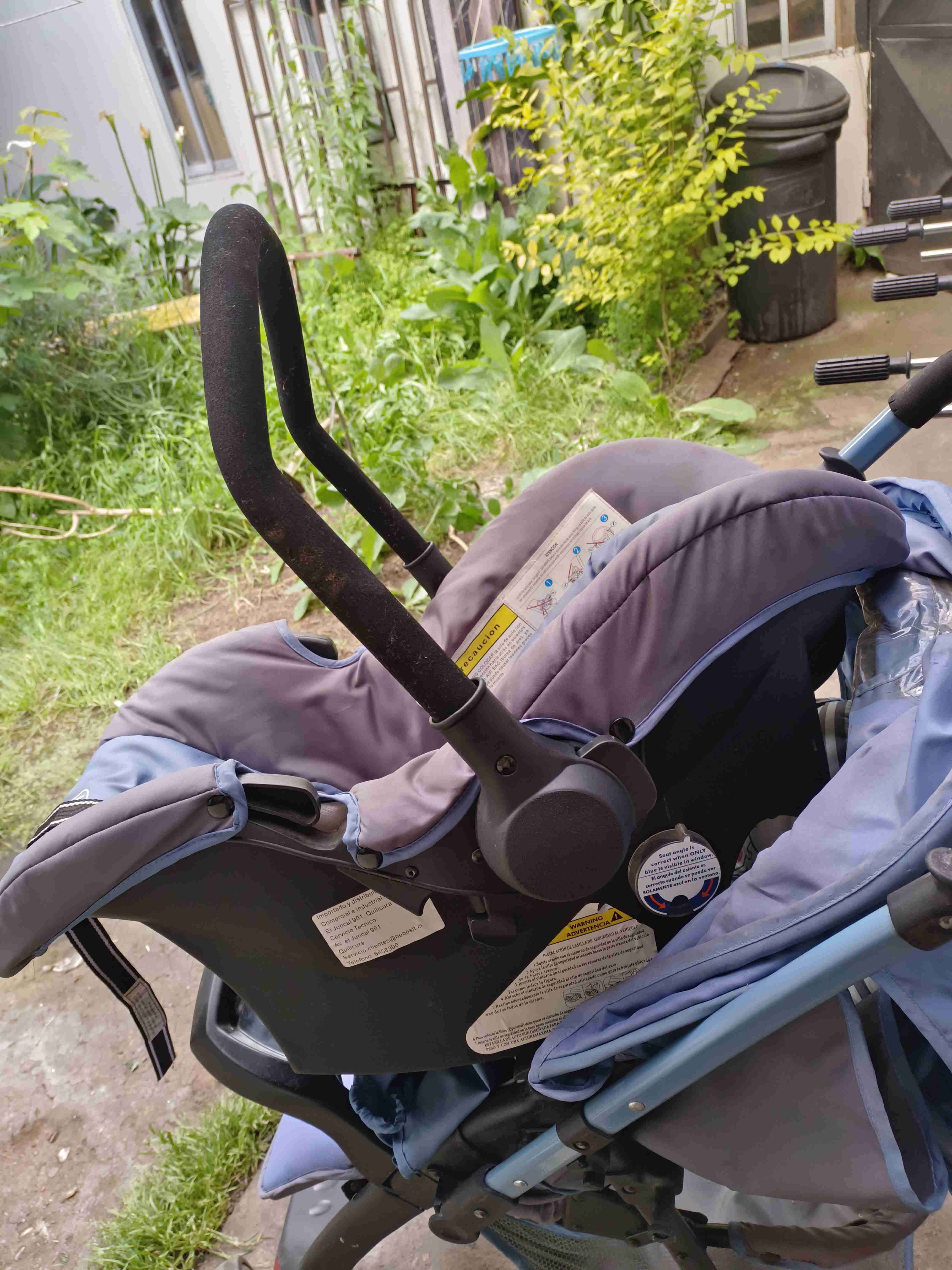 Coche de bebé + silla huevito para auto. Infanti - miniatura 2
