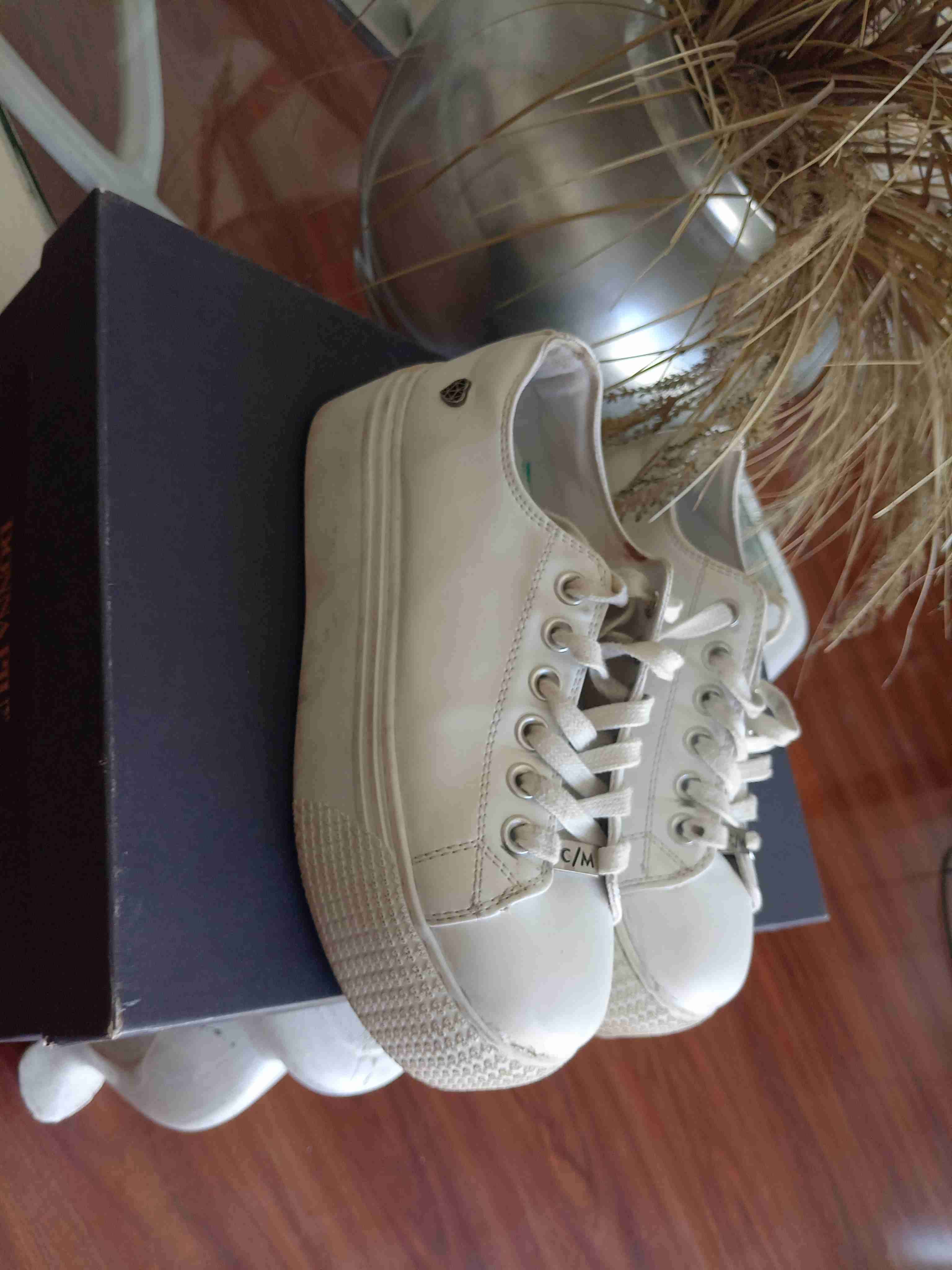 Zapatillas blancas de plataforma, marca Cmoran, nu - miniatura 2