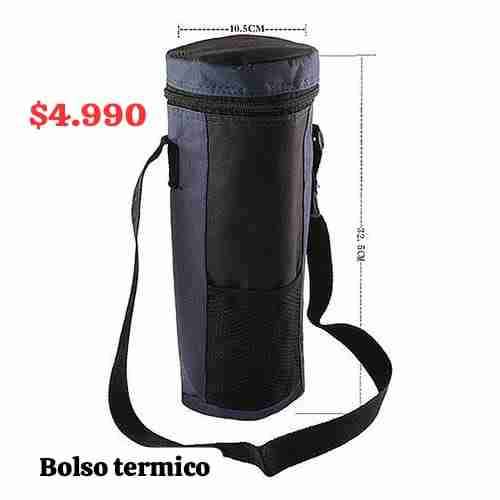 Bolso térmico negro con correa