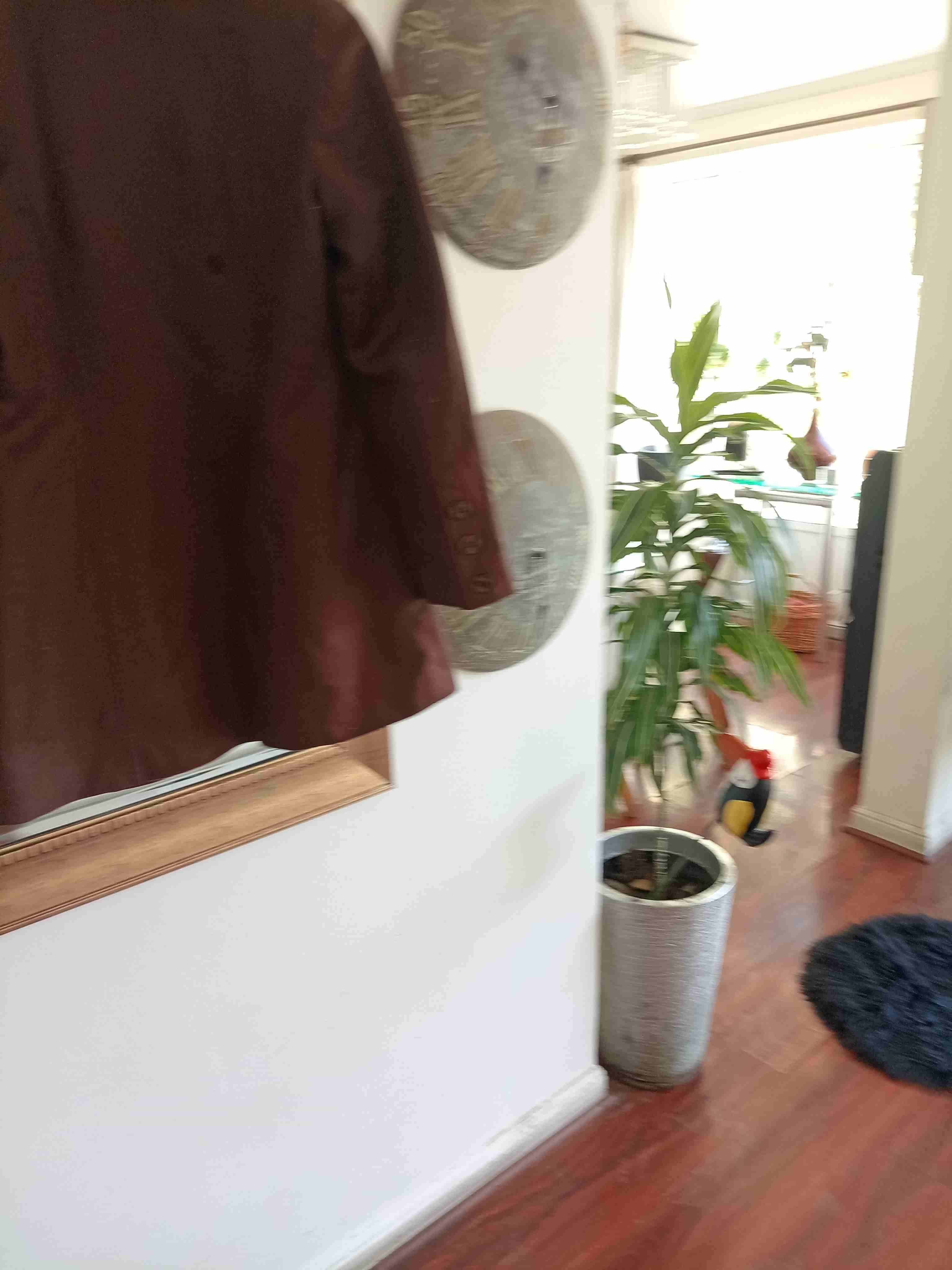 Abrigo marrón tela delgada  con bordado - miniatura 6