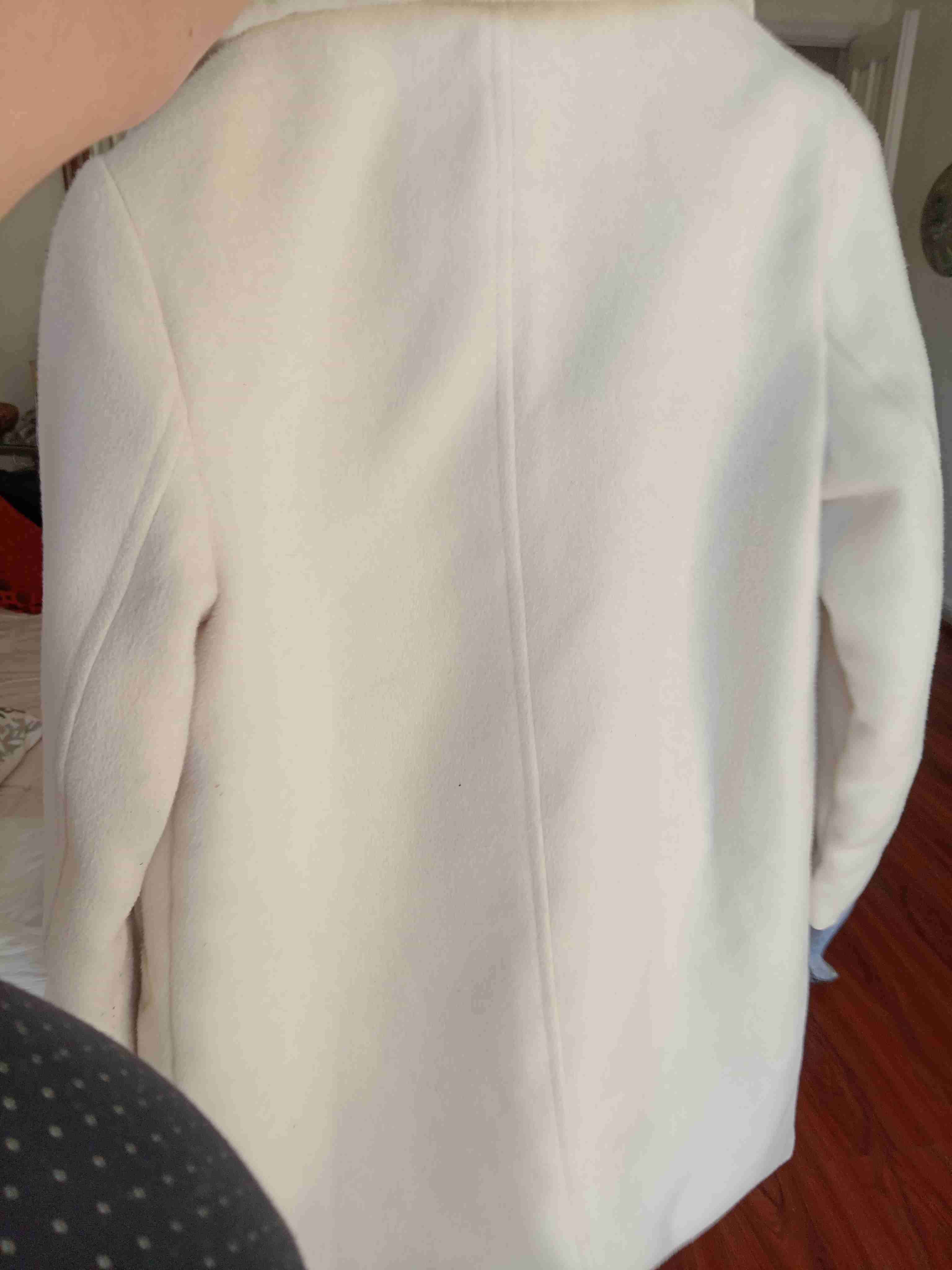 Abrigo largo beige con botones - miniatura 2