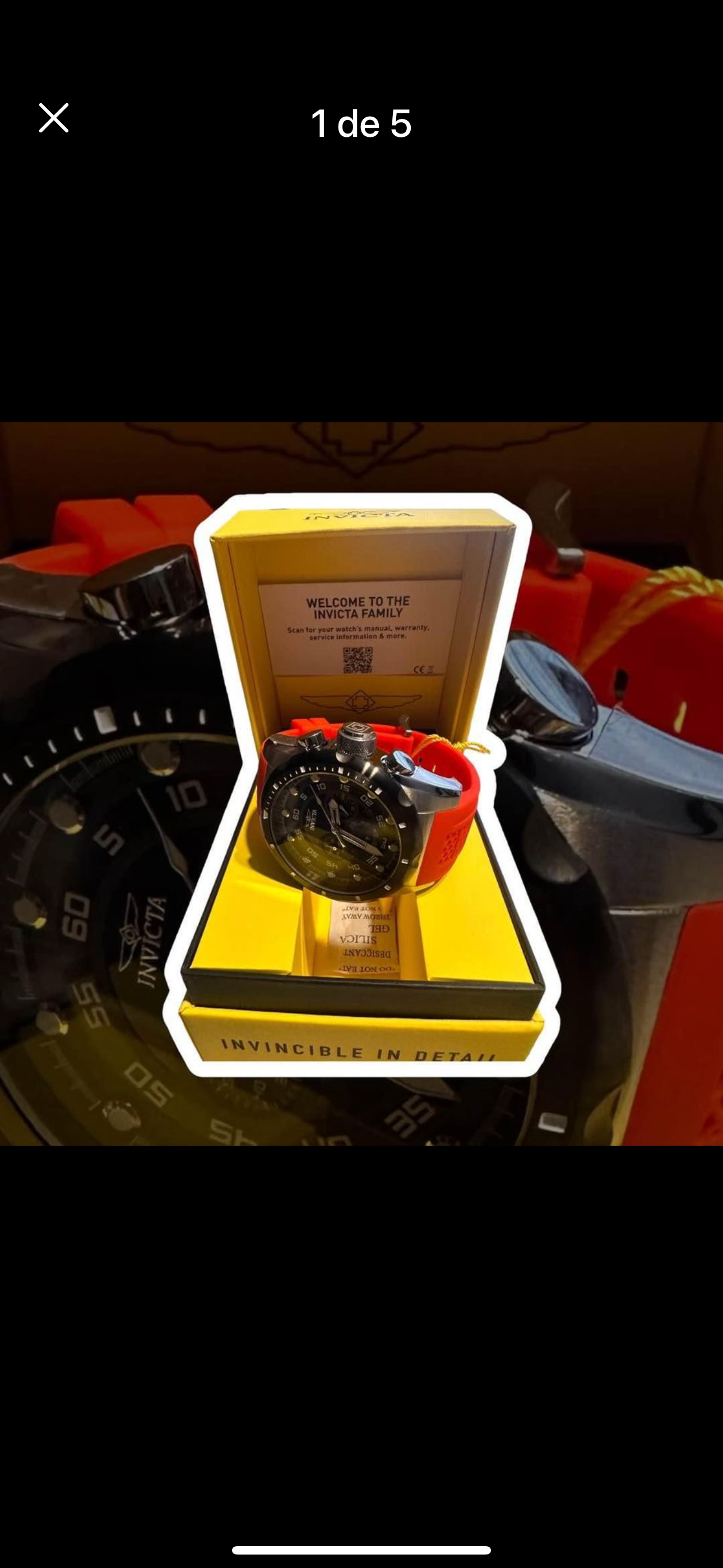 Reloj Invicta con correa roja - miniatura 6