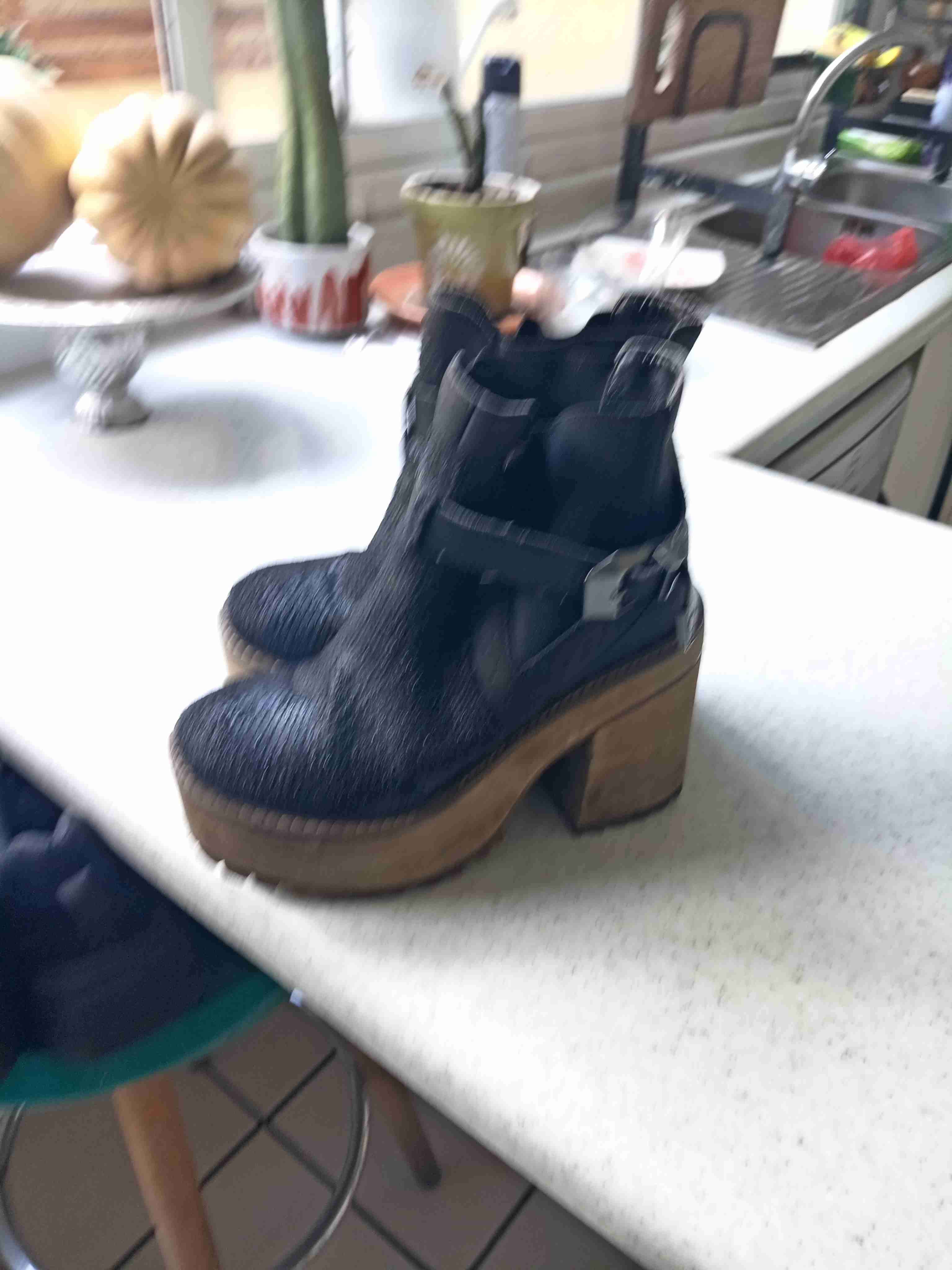 Botines de cuero con taco alto - miniatura 2