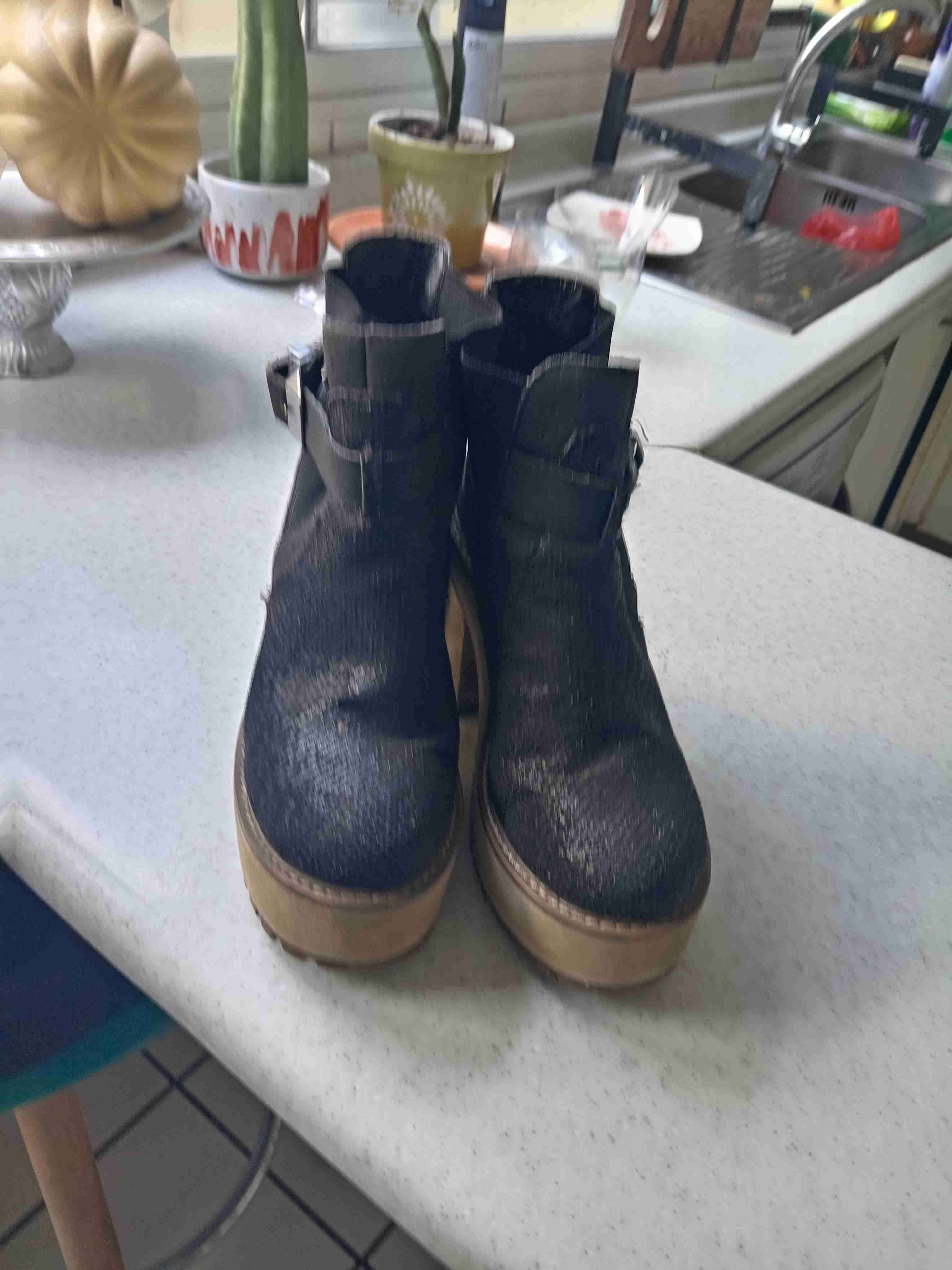 Botines de cuero con taco alto - miniatura 4