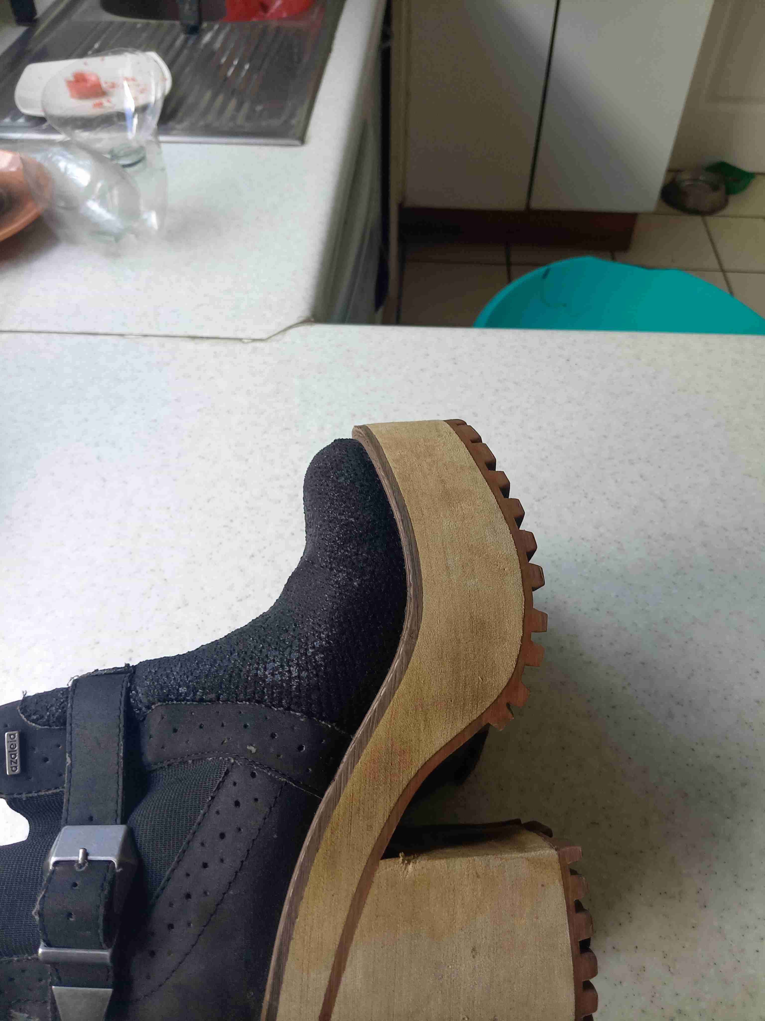 Botines de cuero con taco alto - miniatura 5