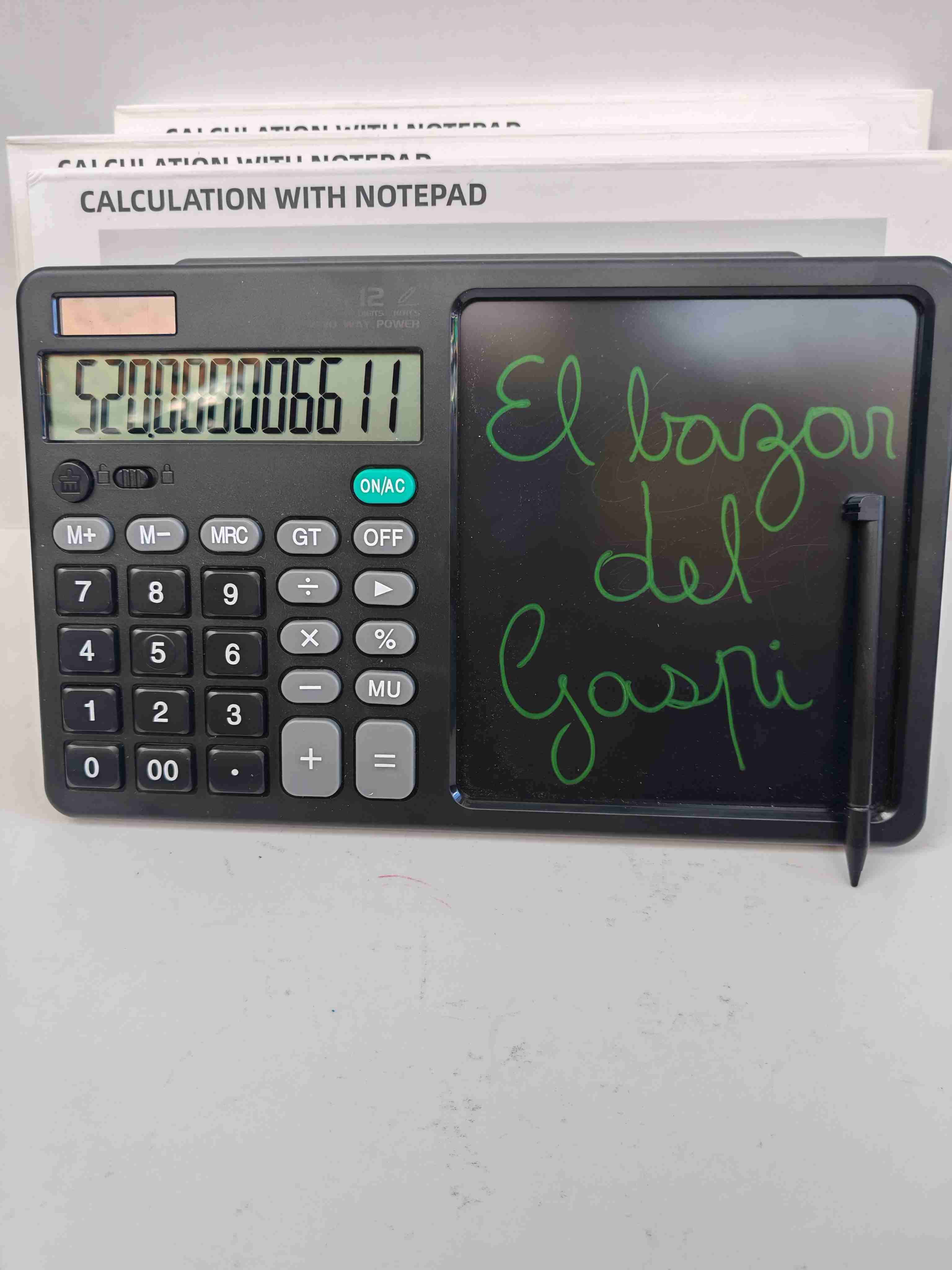 Calculadora con bloc de notas integrada remate - miniatura 6
