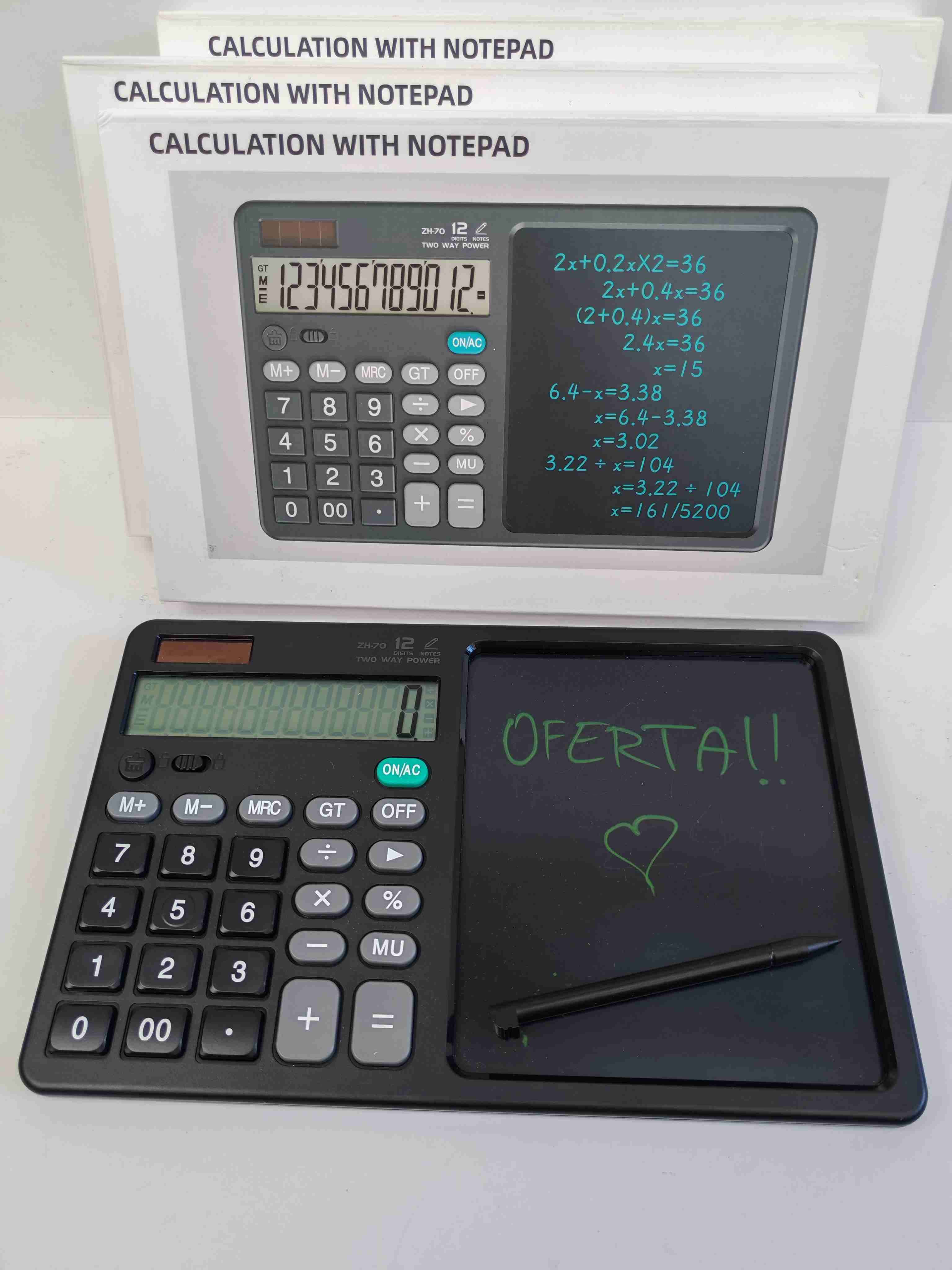 Calculadora con bloc de notas integrada remate - miniatura 9