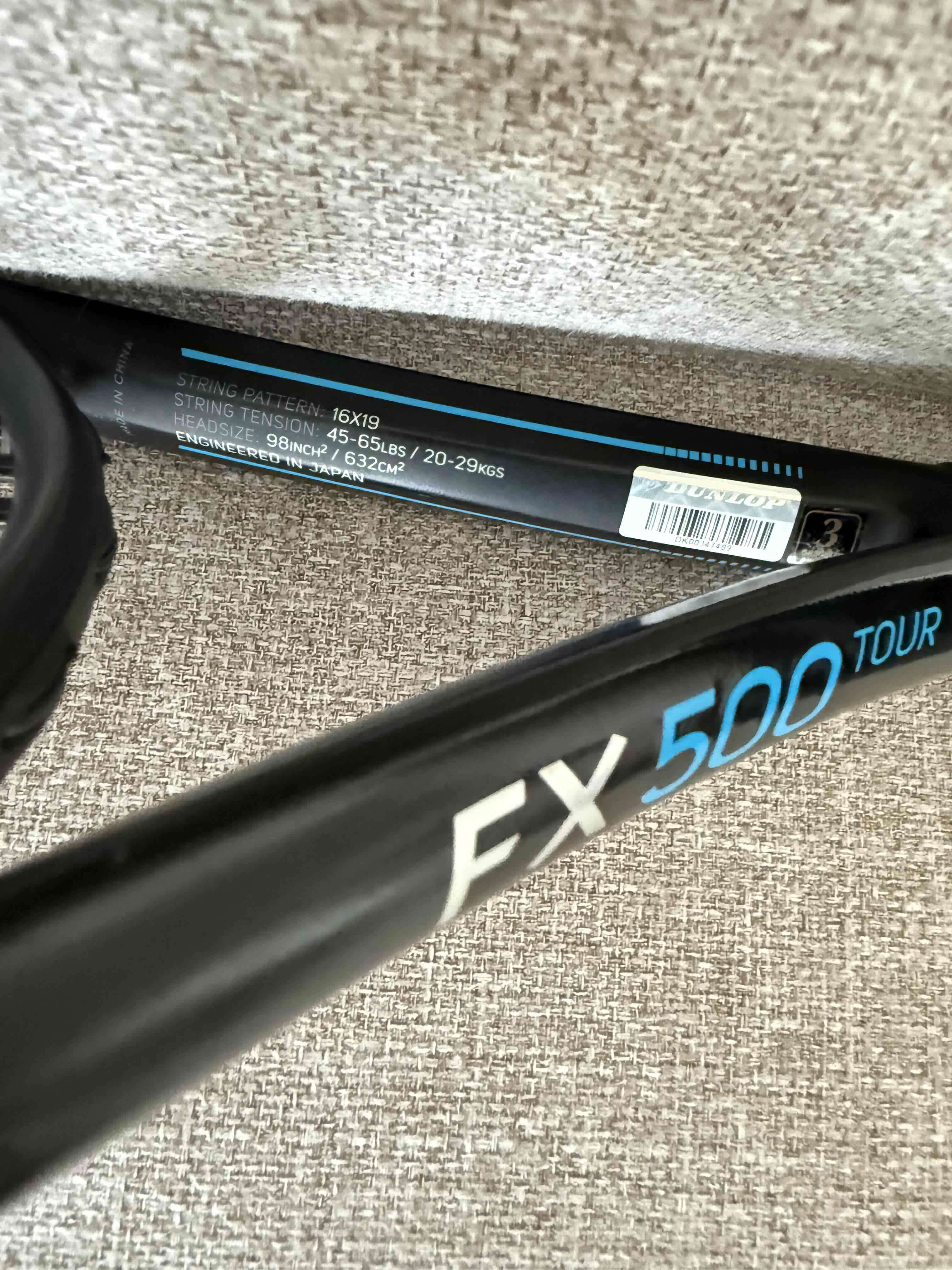 Par de raquetas Dunlop FX500 - miniatura 3