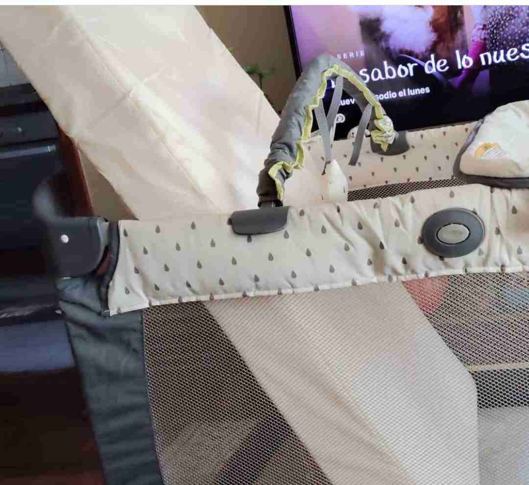 Cuna Corral de Bebé Gris - miniatura 3