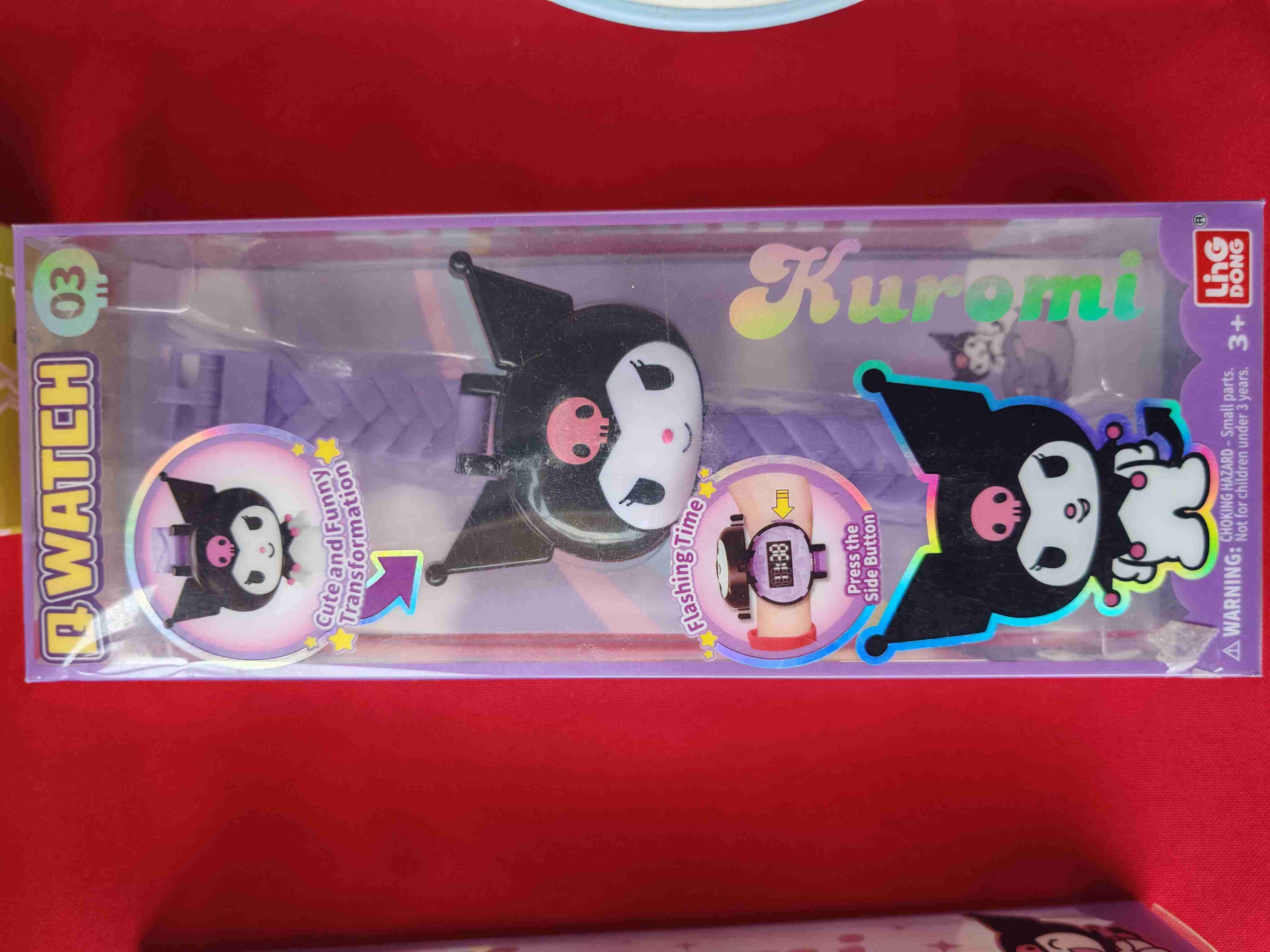 Reloj infantil Kuromi púrpura