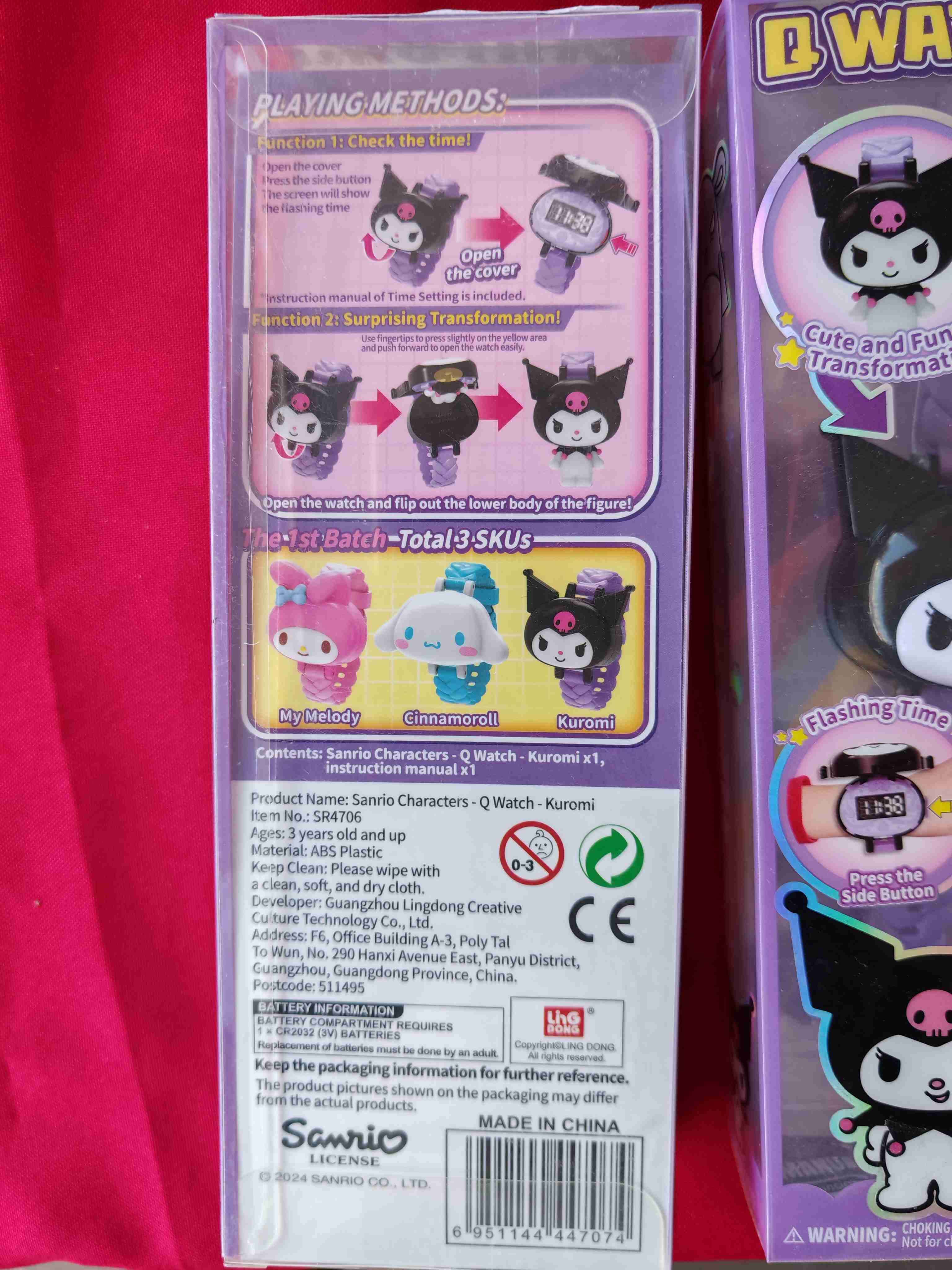 Reloj infantil Kuromi púrpura - miniatura 3