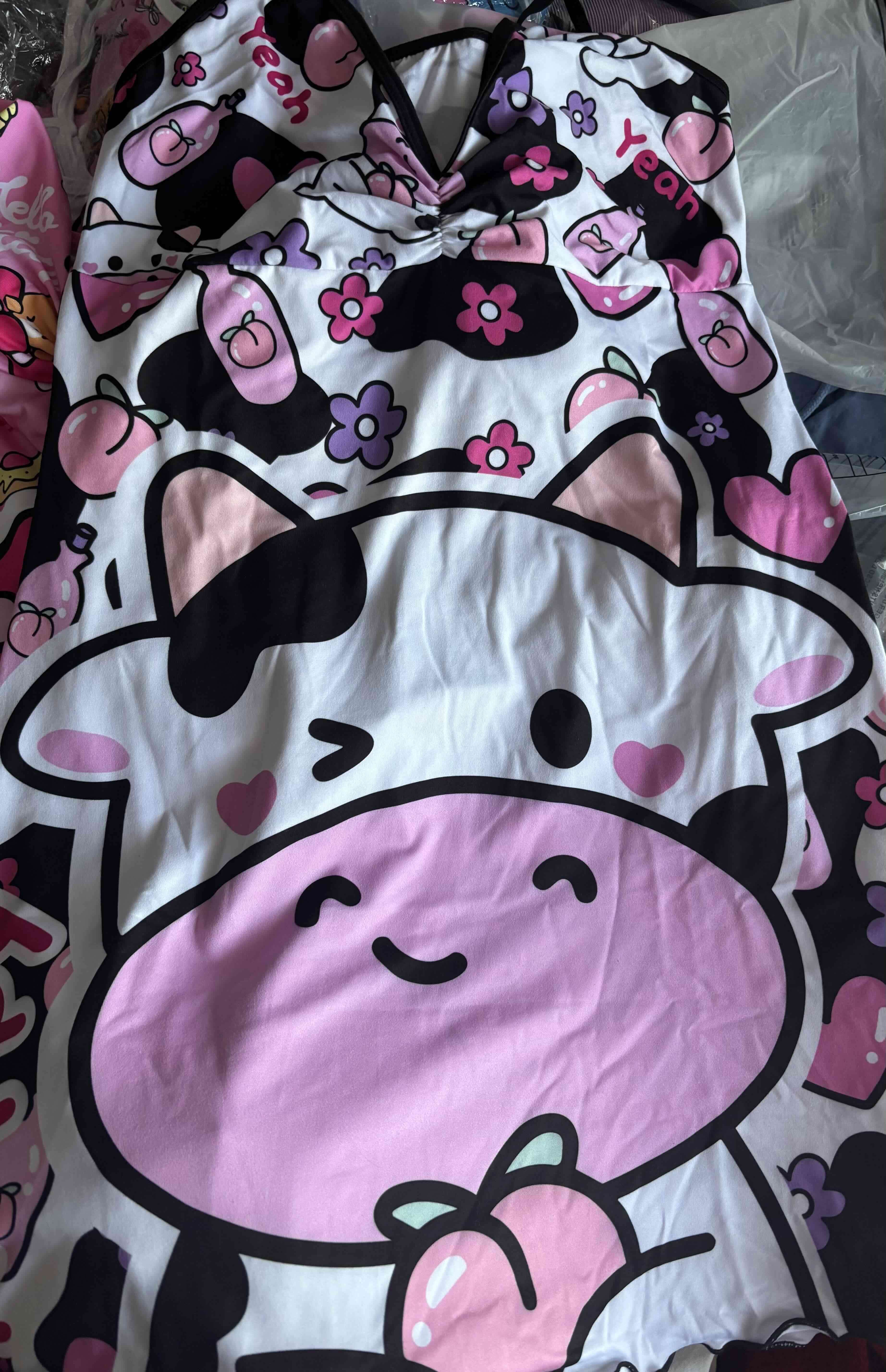 Pijama rosa estampado gatitos - miniatura 2