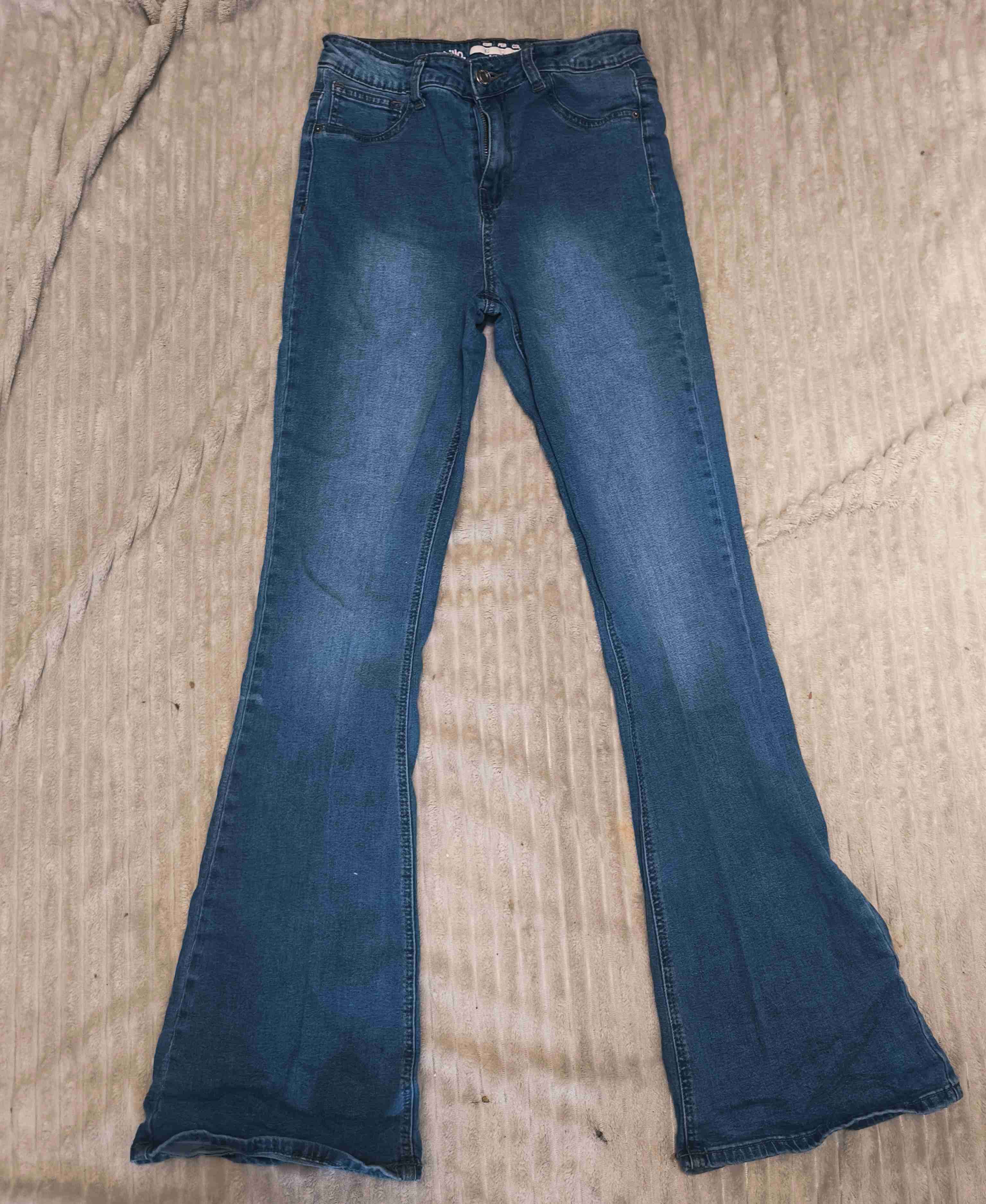 Jeans flare azul