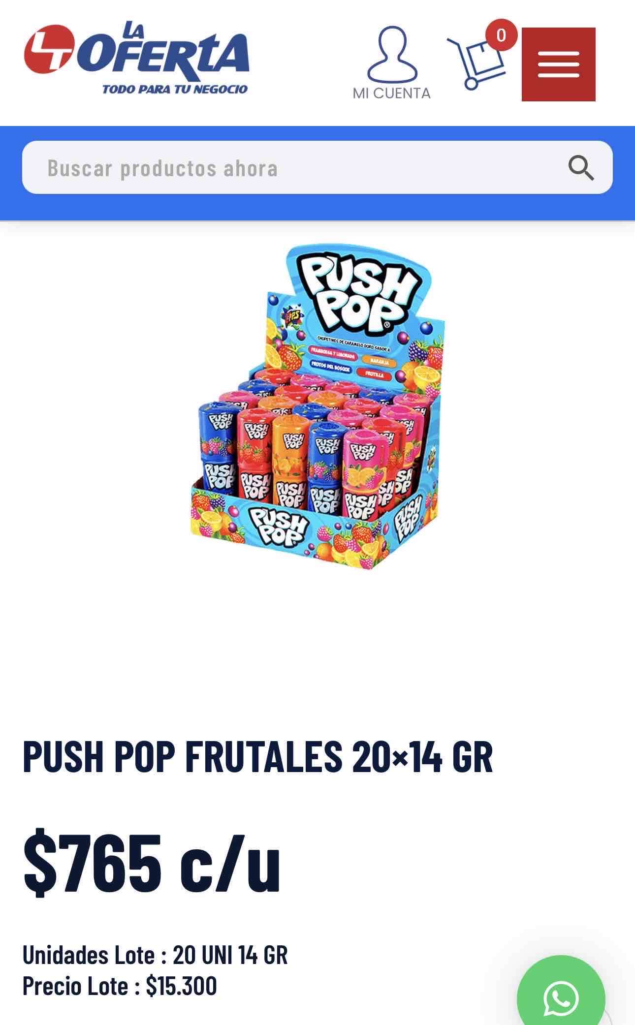 Pack de Push Pop originales (x20uni) - miniatura 2