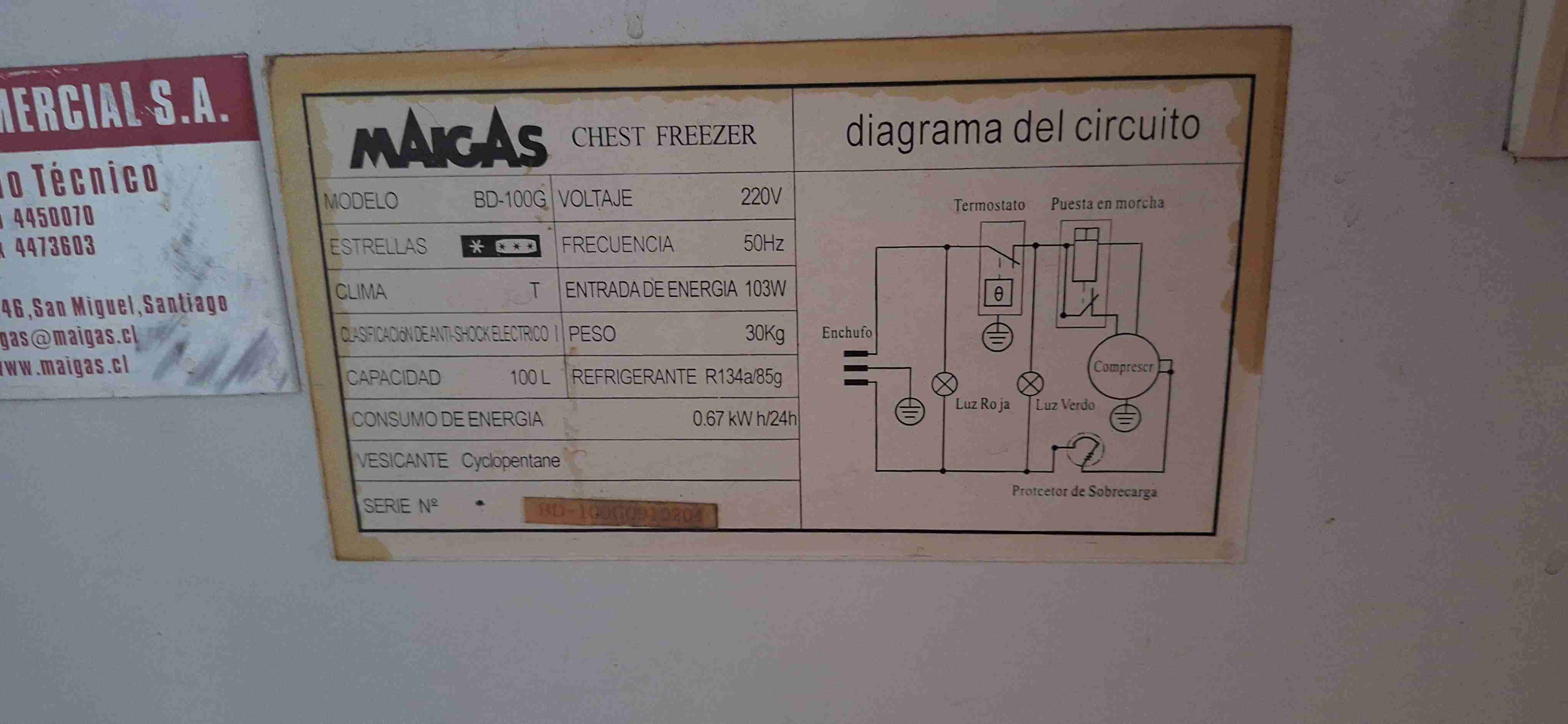Congelador horizontal usado - miniatura 4