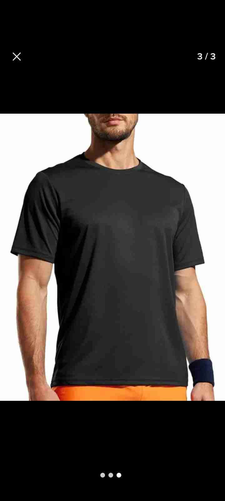Polera negra deportiva talla XL.