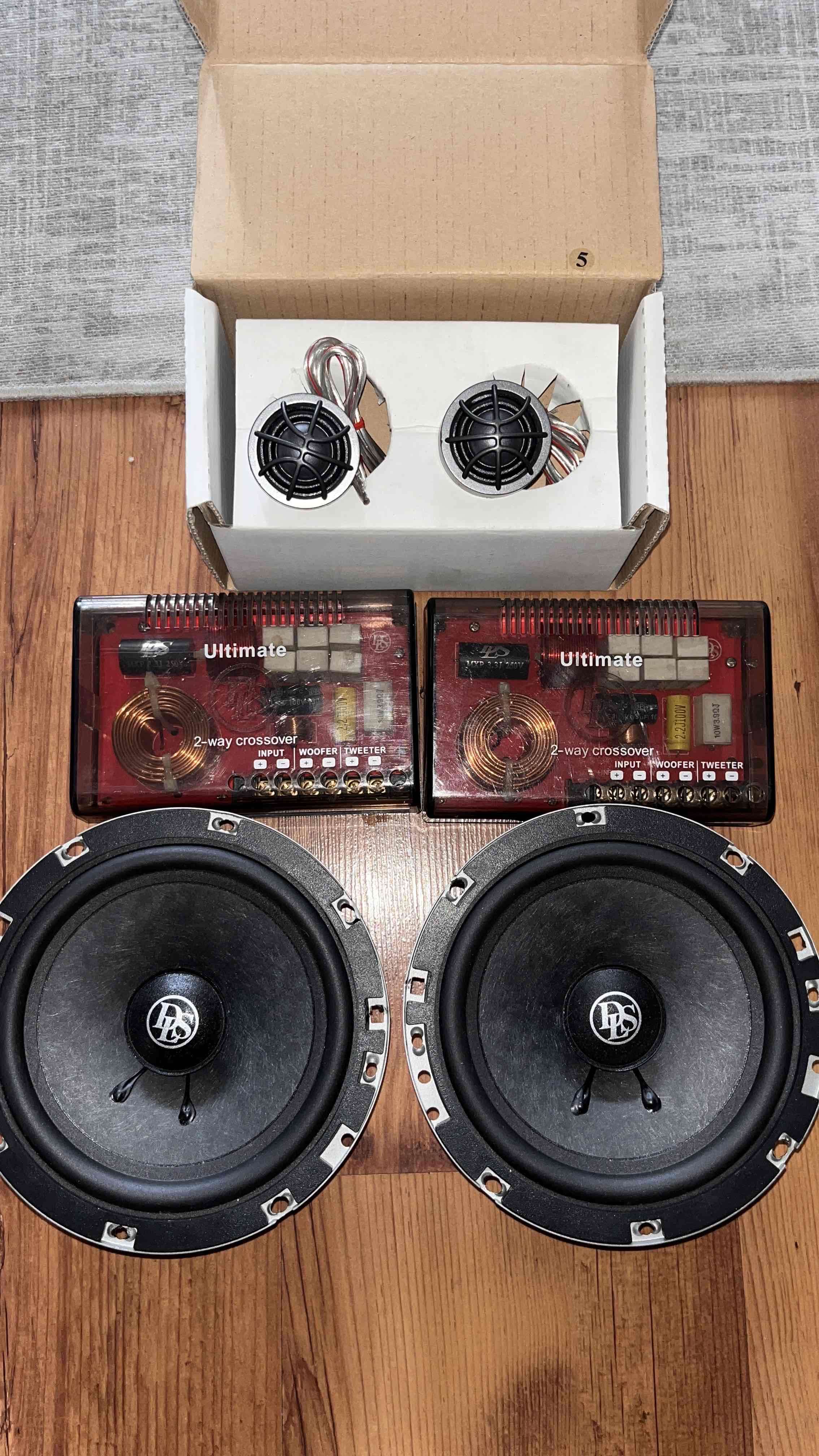 Sistema de parlantes y crossover dls 16.5cm