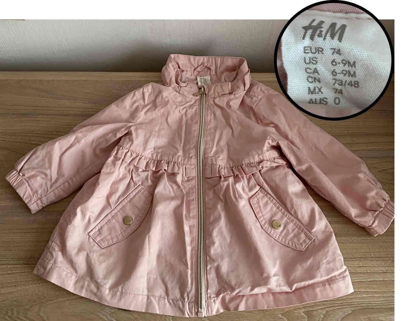 Abrigo rosado infantil H&M - miniatura 2