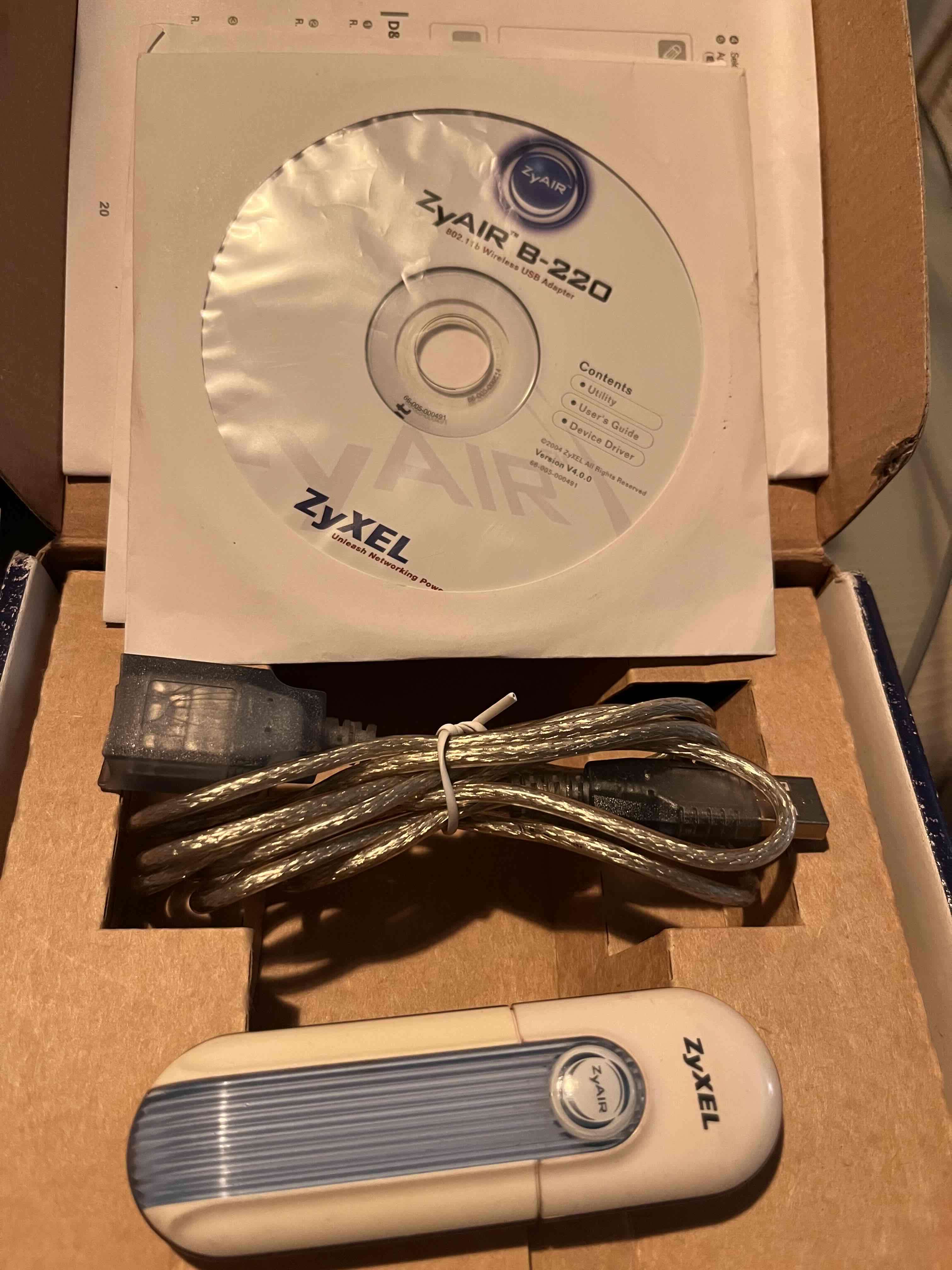 Adaptador USB Wireless ZyAIR B-220 - miniatura 2