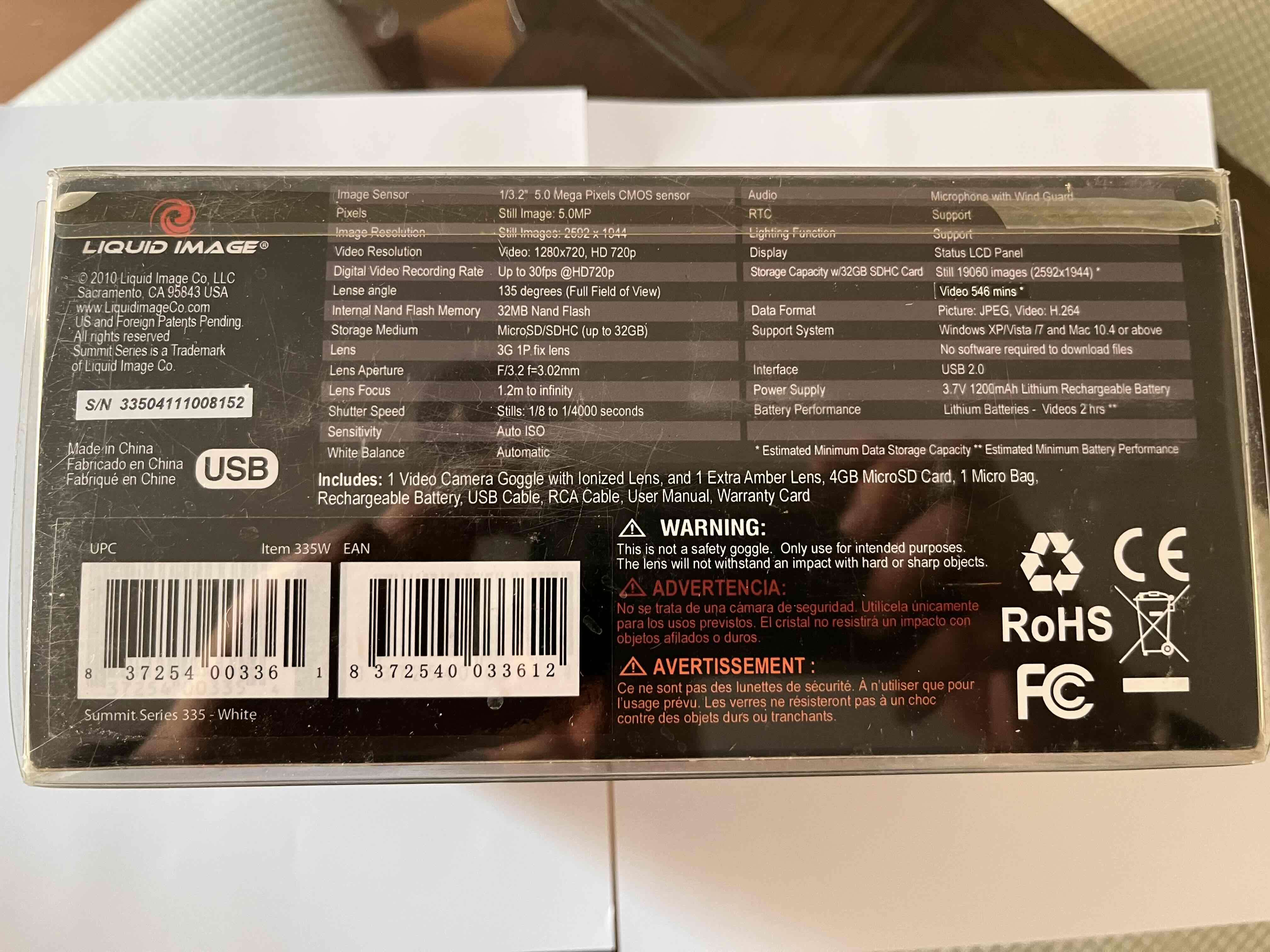 Gafas de nieve con cámara HD - miniatura 3