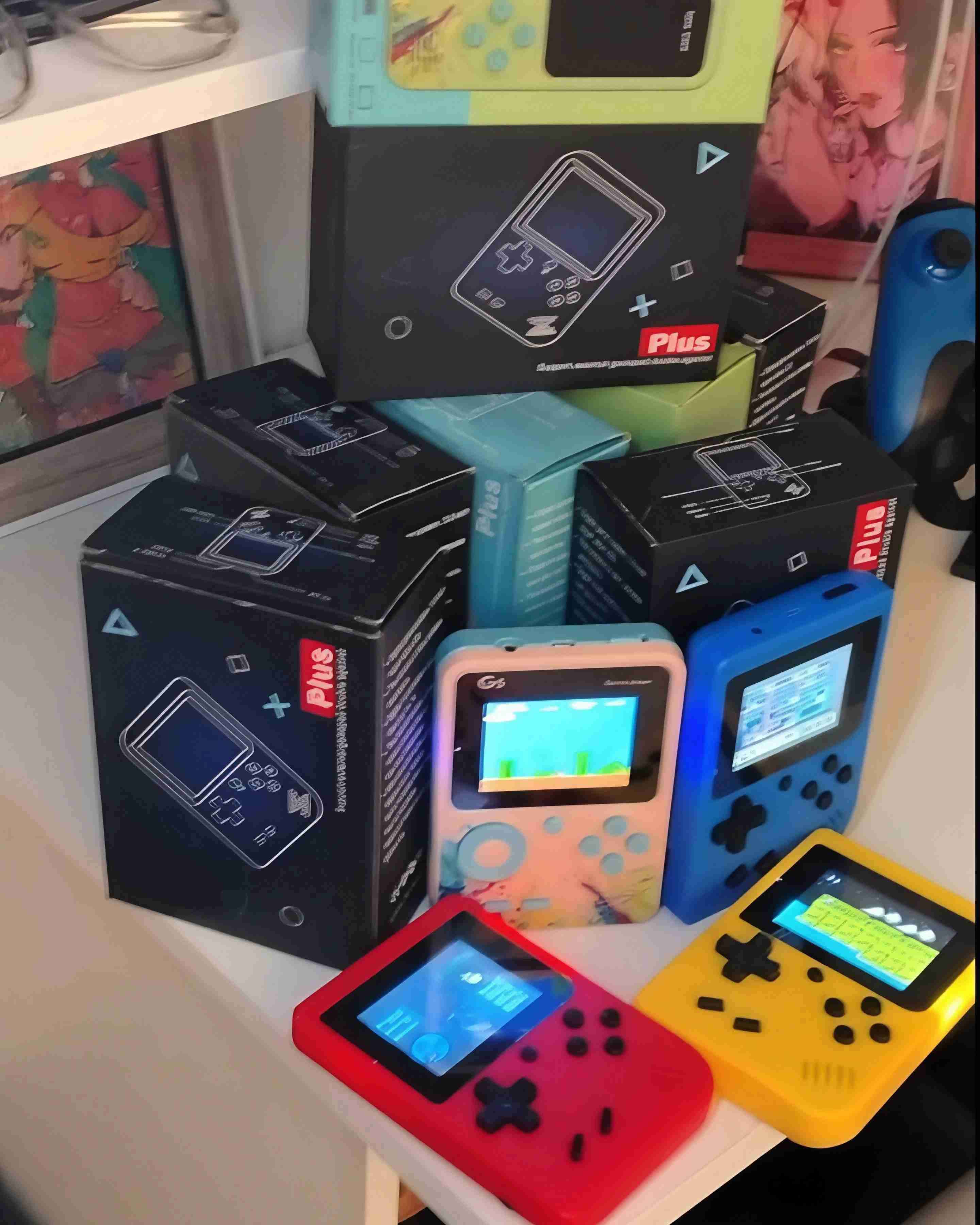 Consola portátil retro mini más de 400 juegos 8bit - miniatura 2