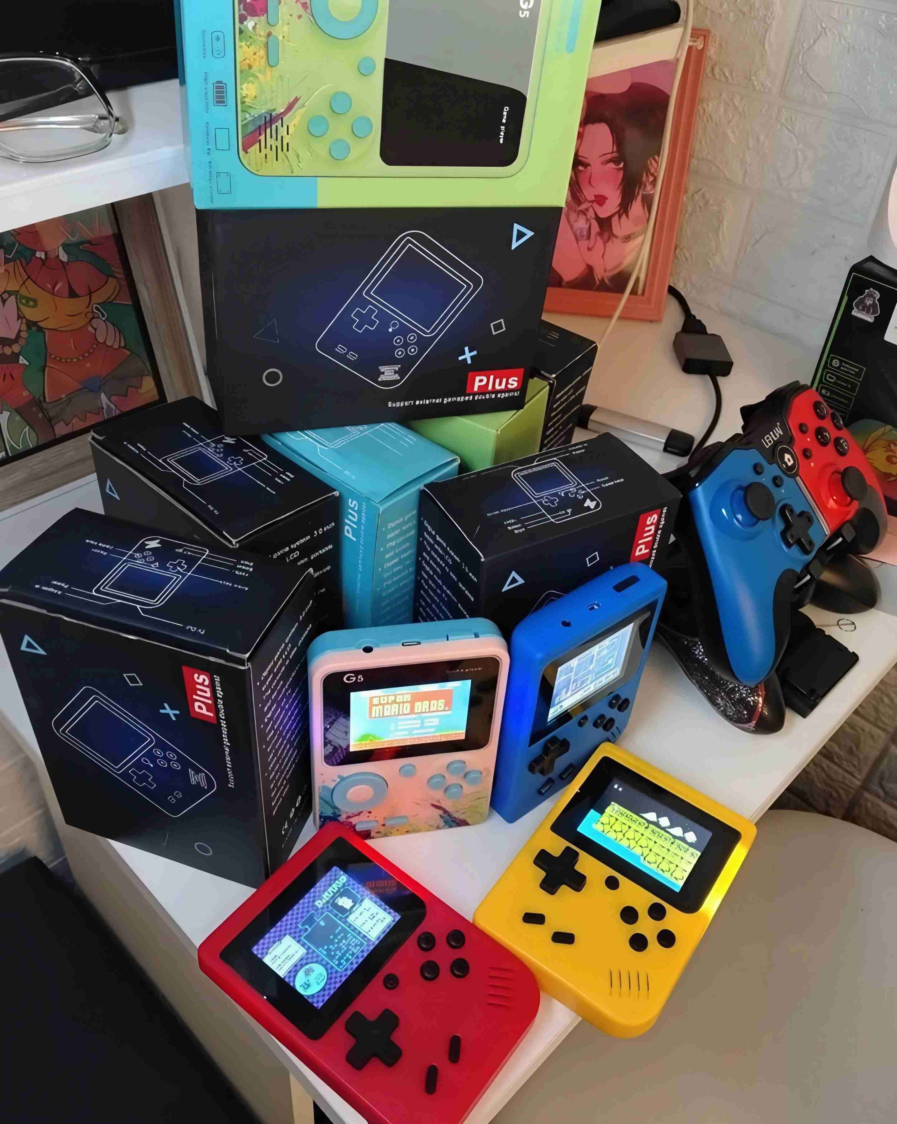 Consola portátil retro mini más de 400 juegos 8bit - miniatura 5