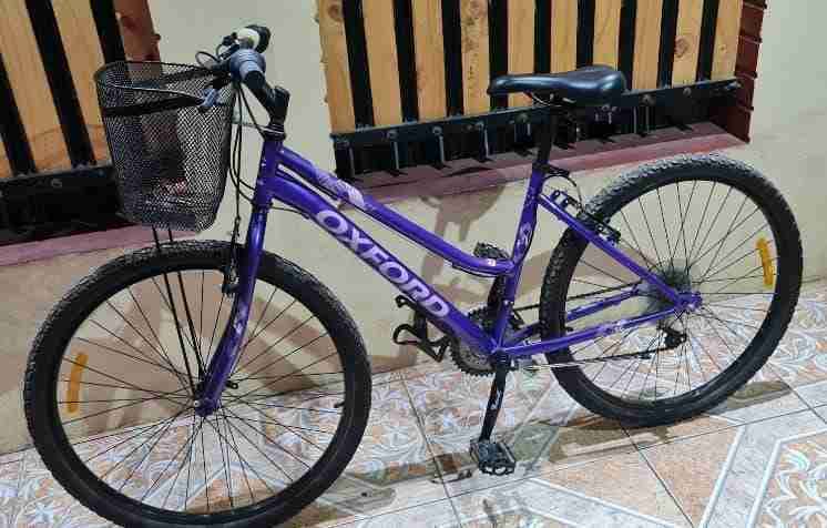 Bicicleta Oxford morada con canasto - miniatura 2