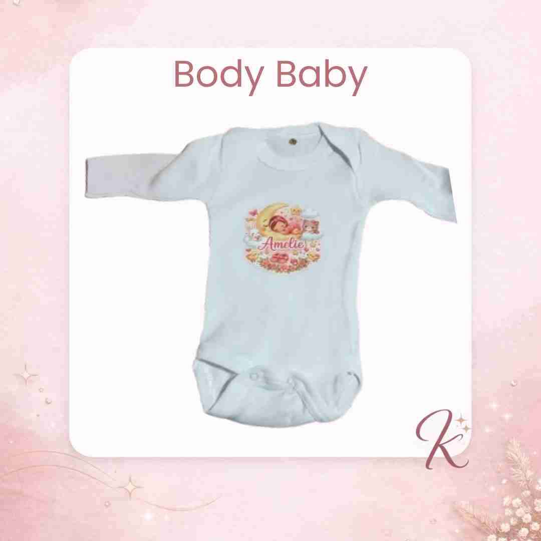 Body de bebé blanco personalizado