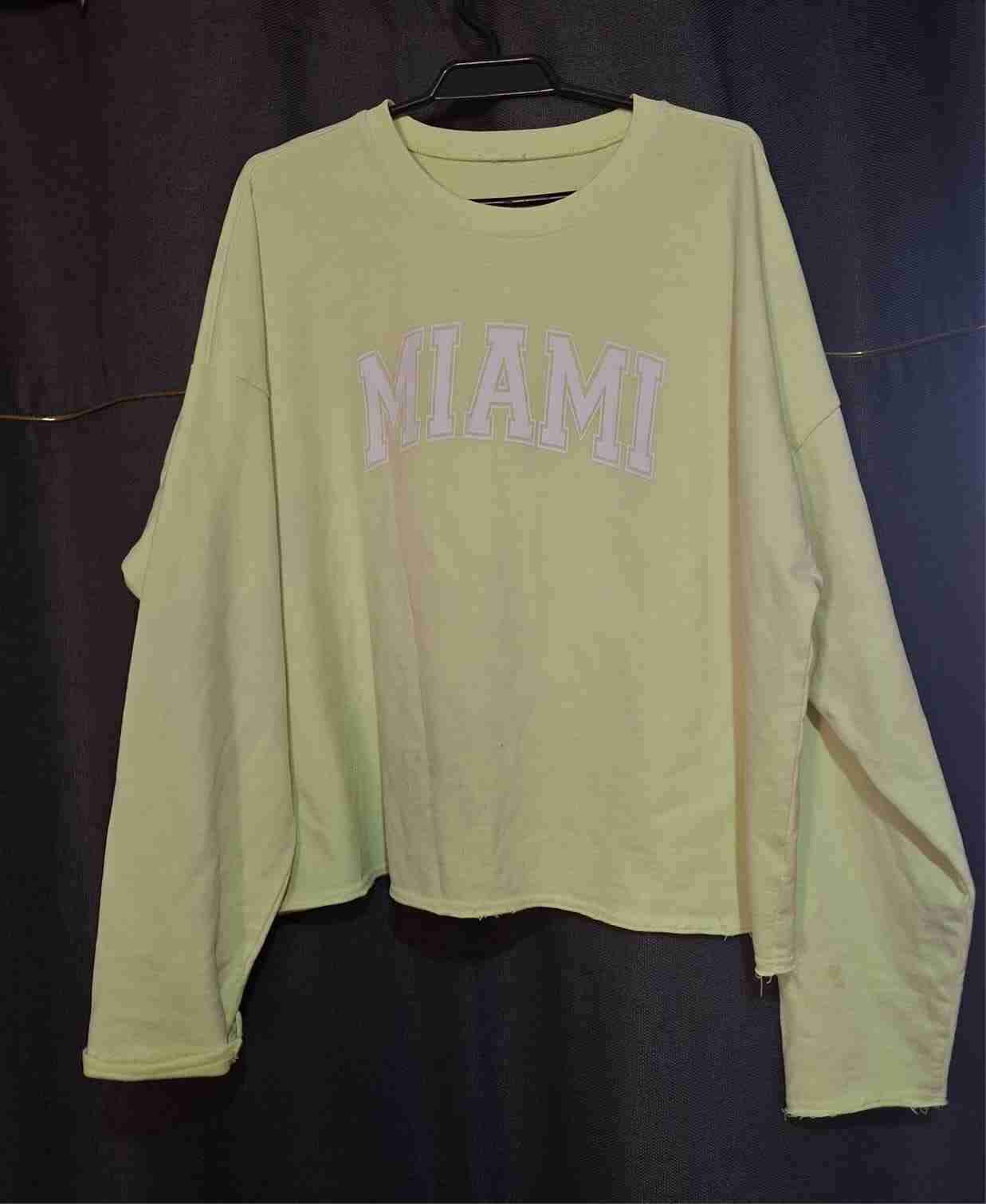 Polera oversize amarilla 'Miami'