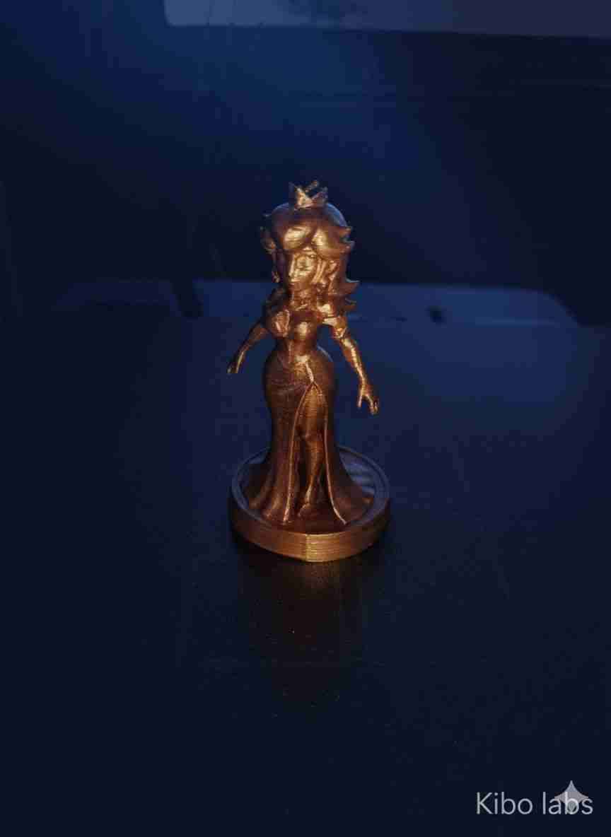 Figura princesa Peach oro rosa - miniatura 2