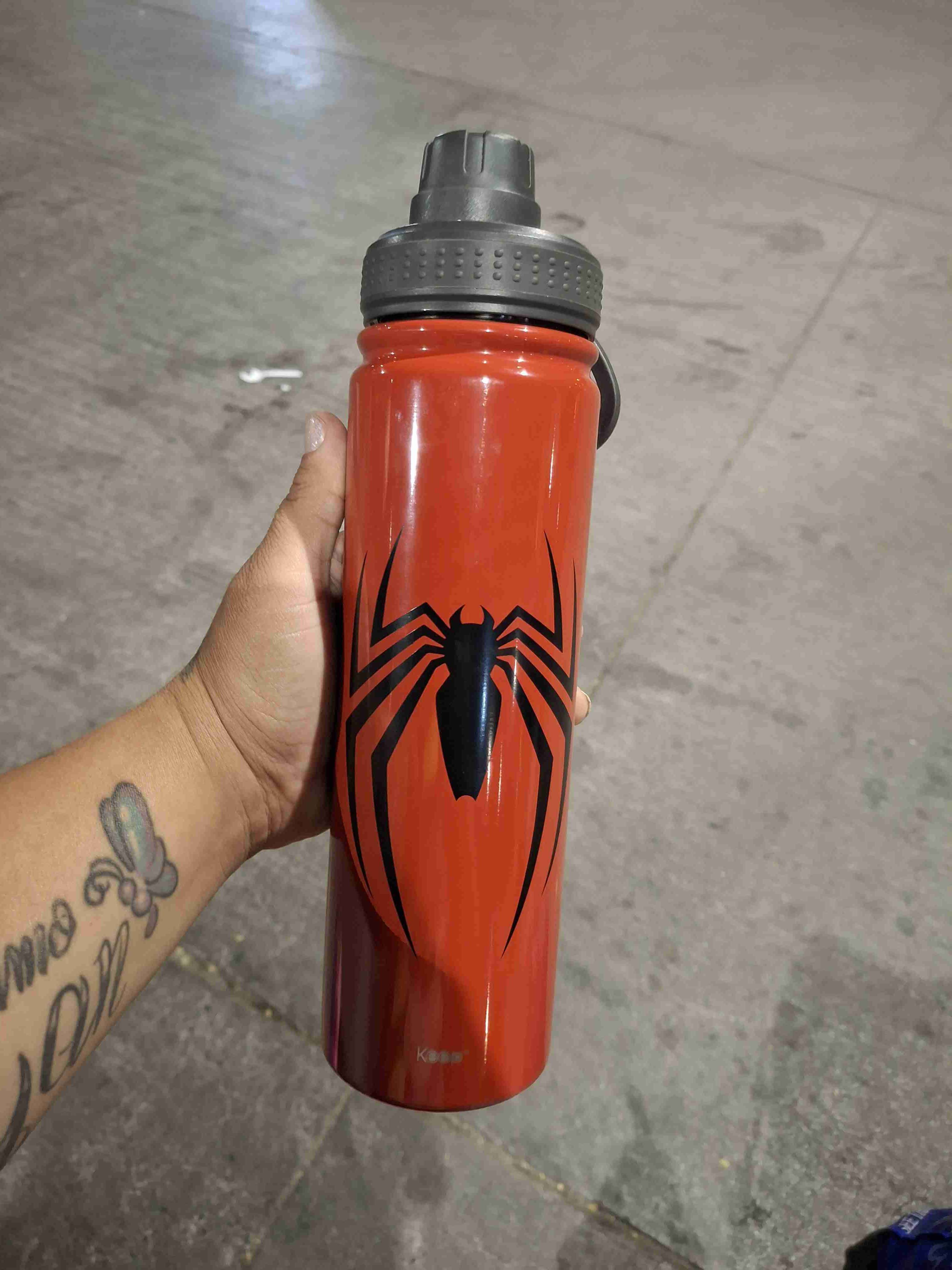 Botella deportiva roja Spider-Man