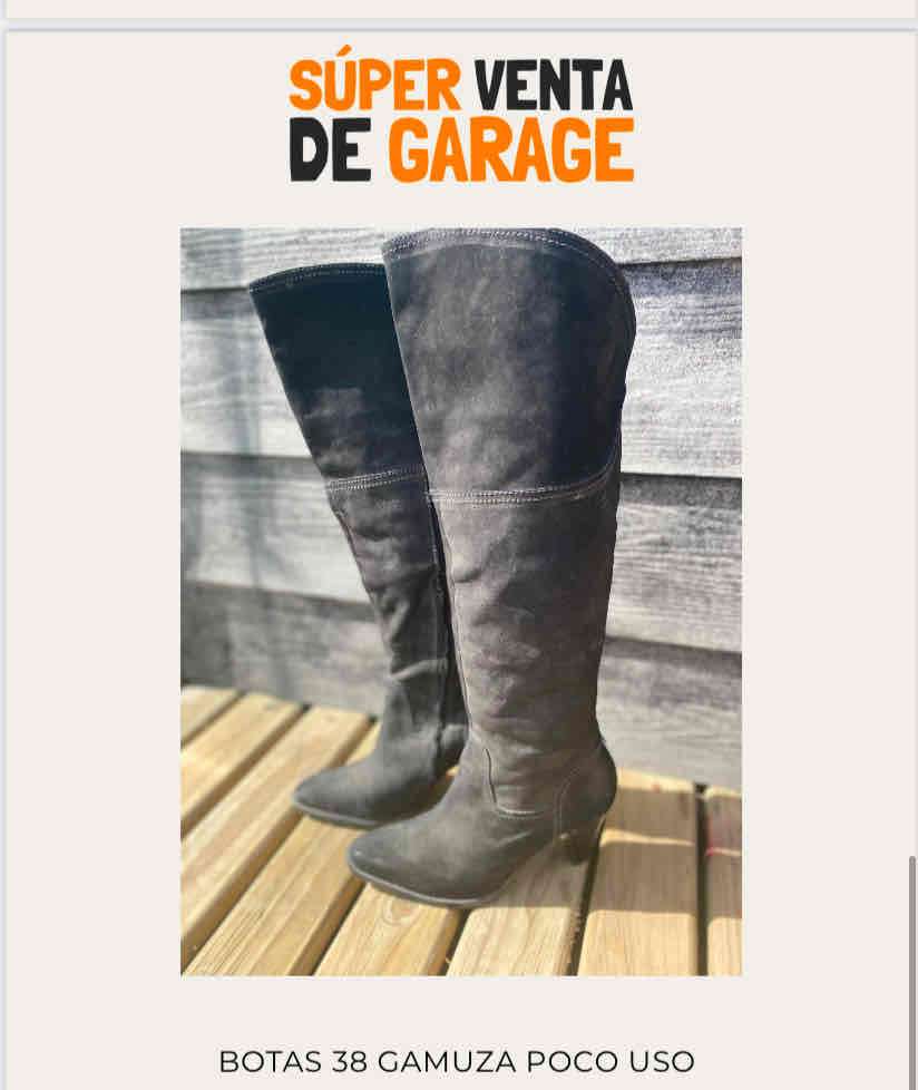 Lote Botines y botas de gamuza  cuero talla 38 - miniatura 2