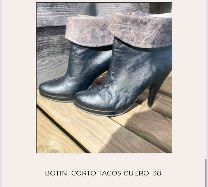 Lote Botines y botas de gamuza  cuero talla 38 - miniatura 3