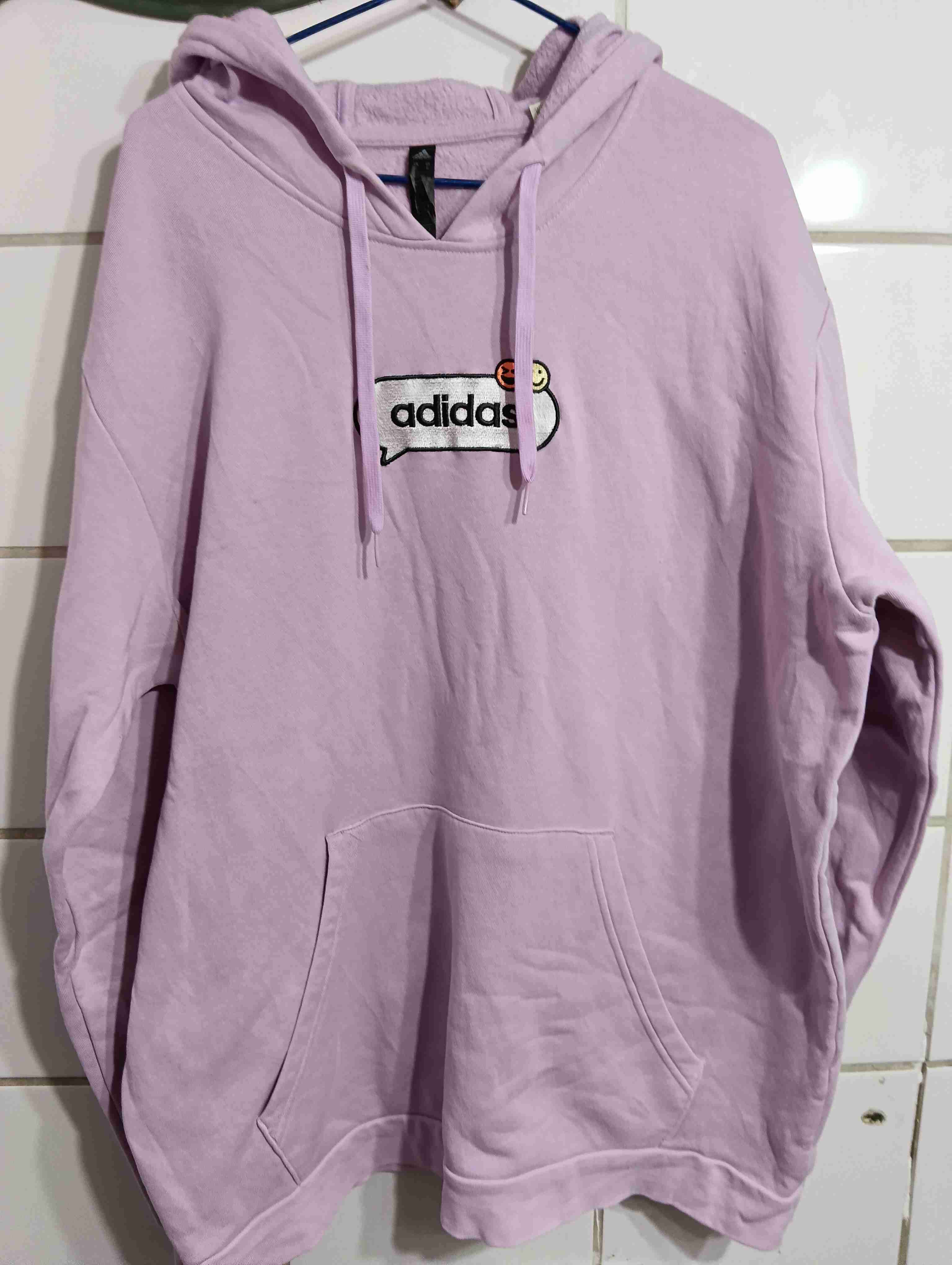 Polerón morado con capucha Adidas
