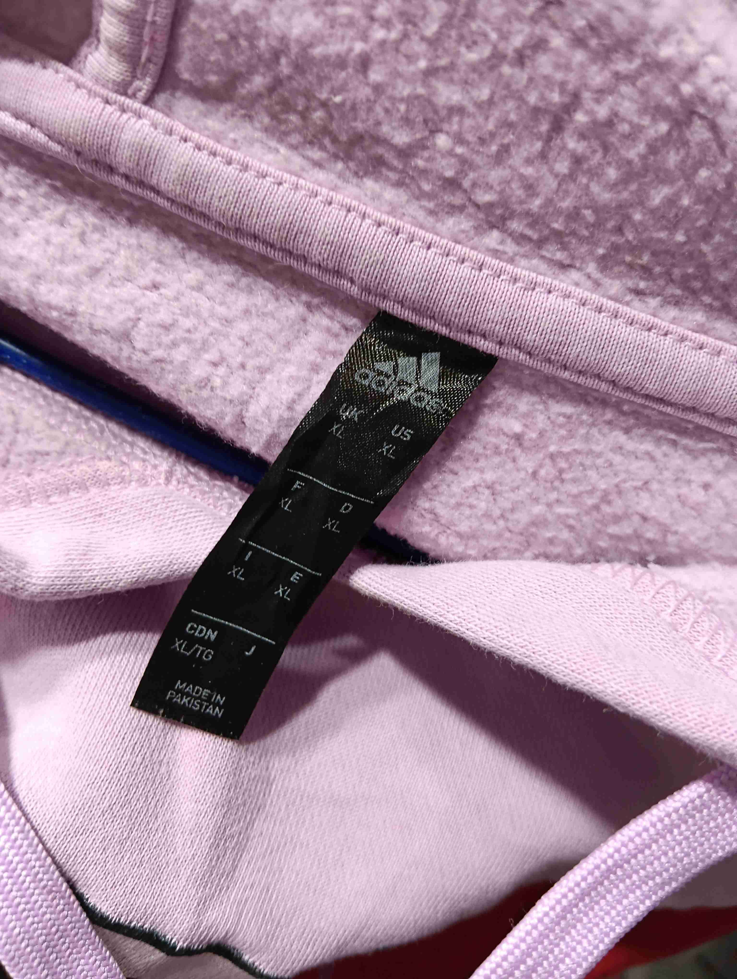 Polerón morado con capucha Adidas - miniatura 2