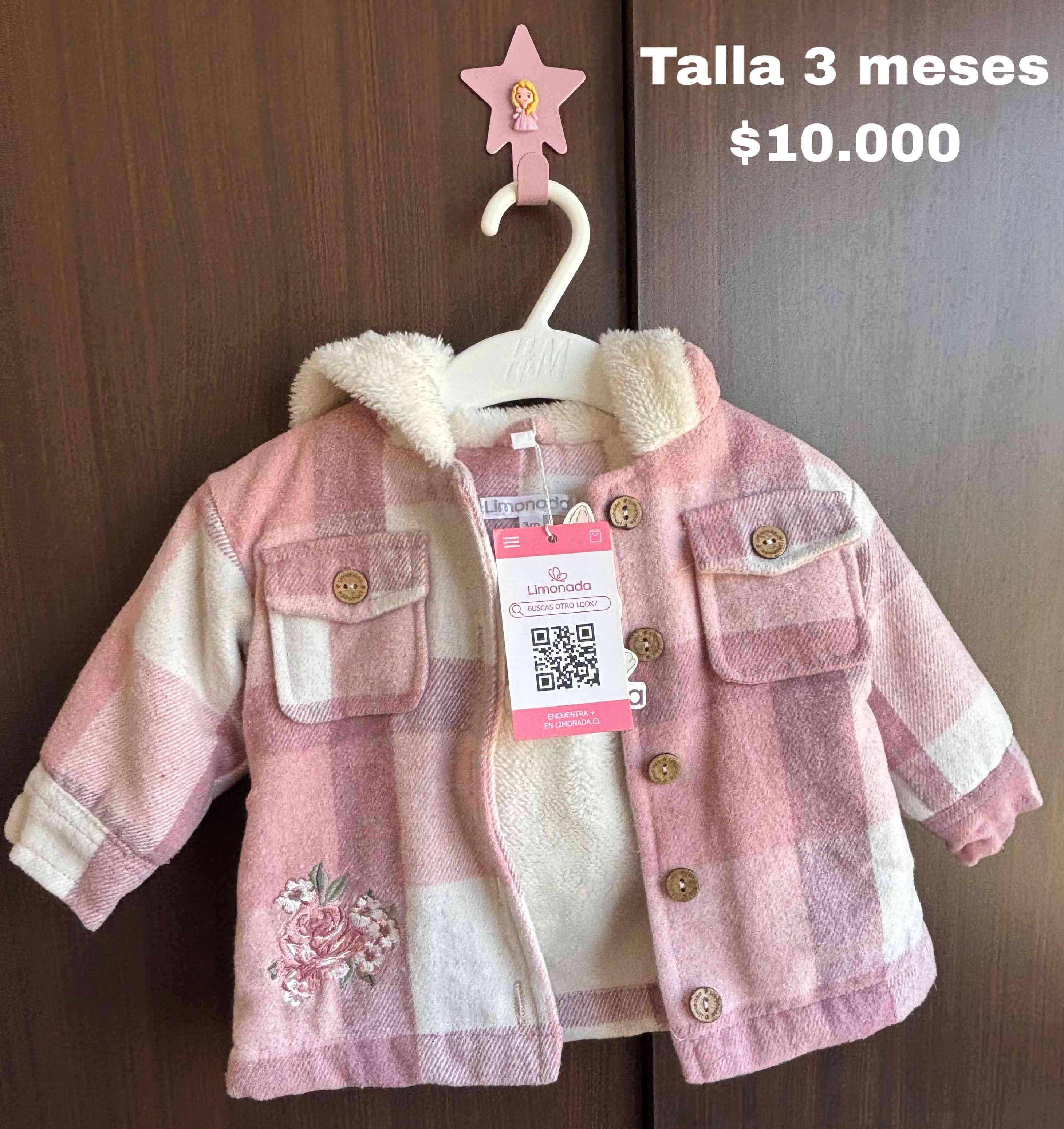 Chaqueta bebé rosa 3 meses