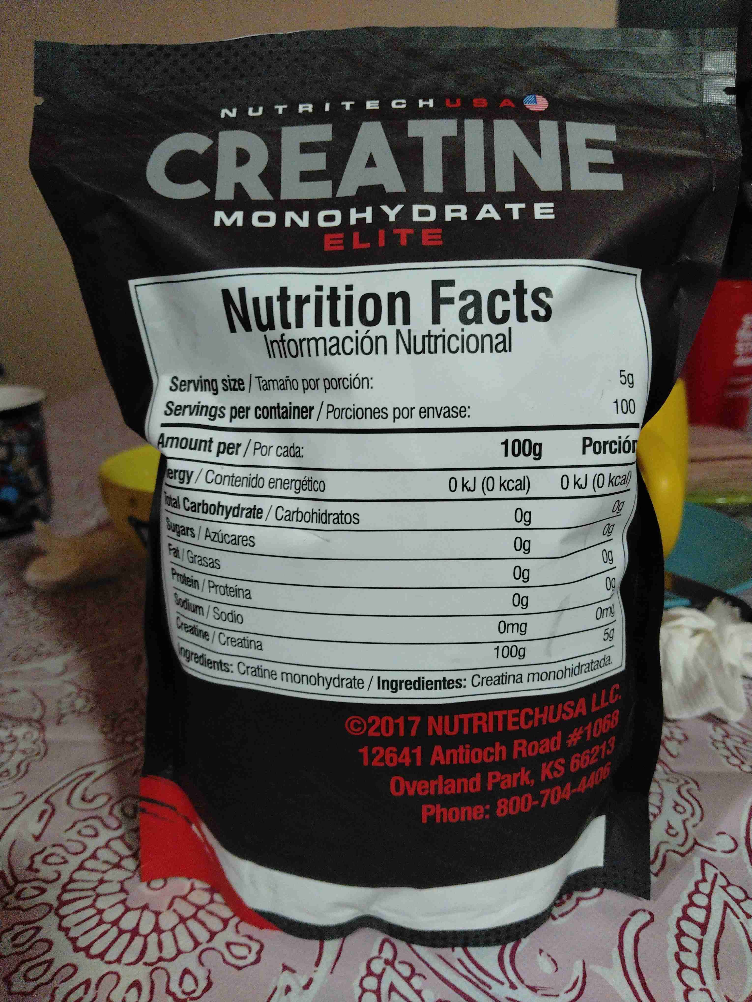 Creatina Monohydrate Elite 500g - miniatura 3