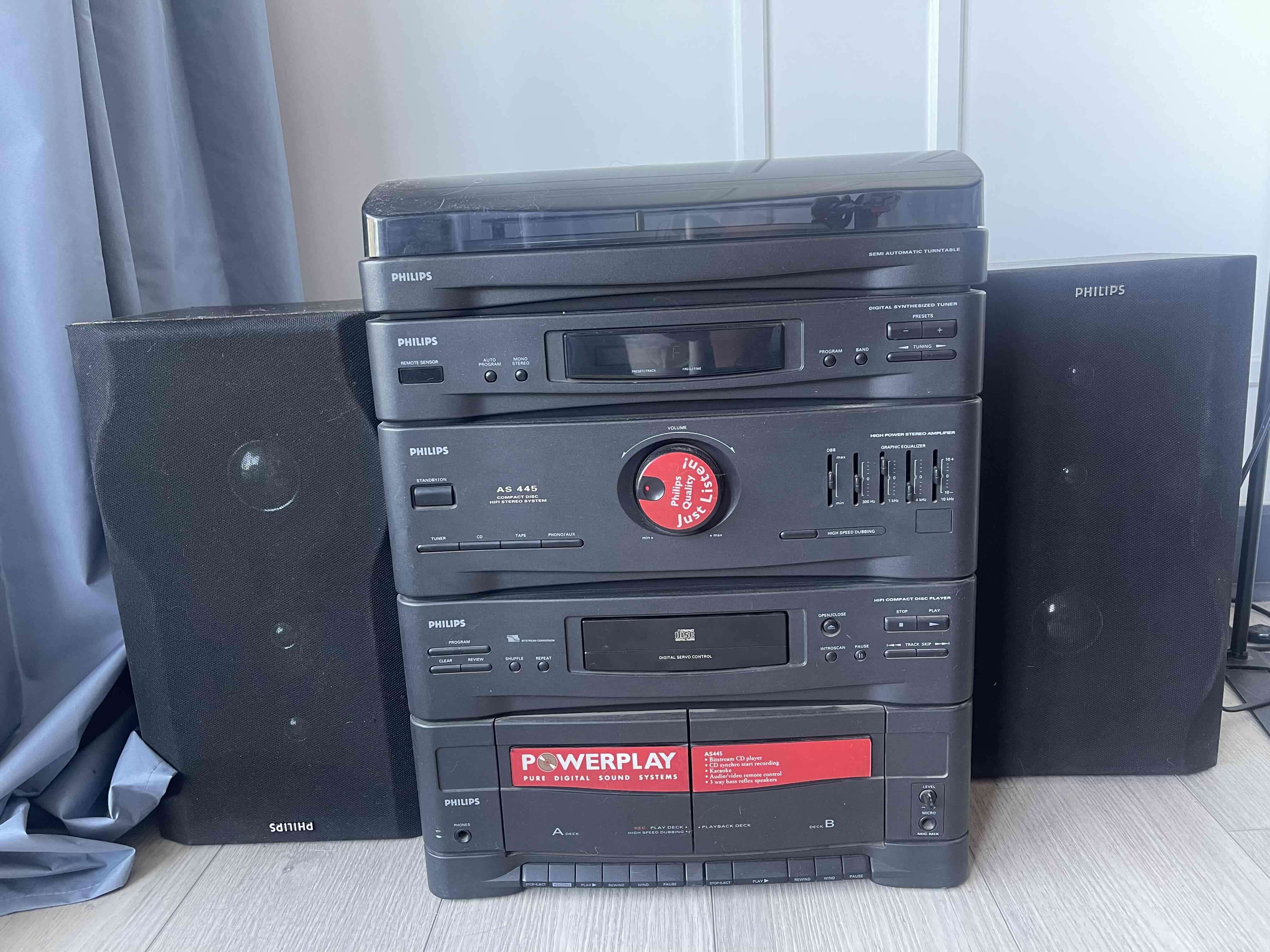 Equipo de sonido Philips AS445 (1993 para reparar) - miniatura 2