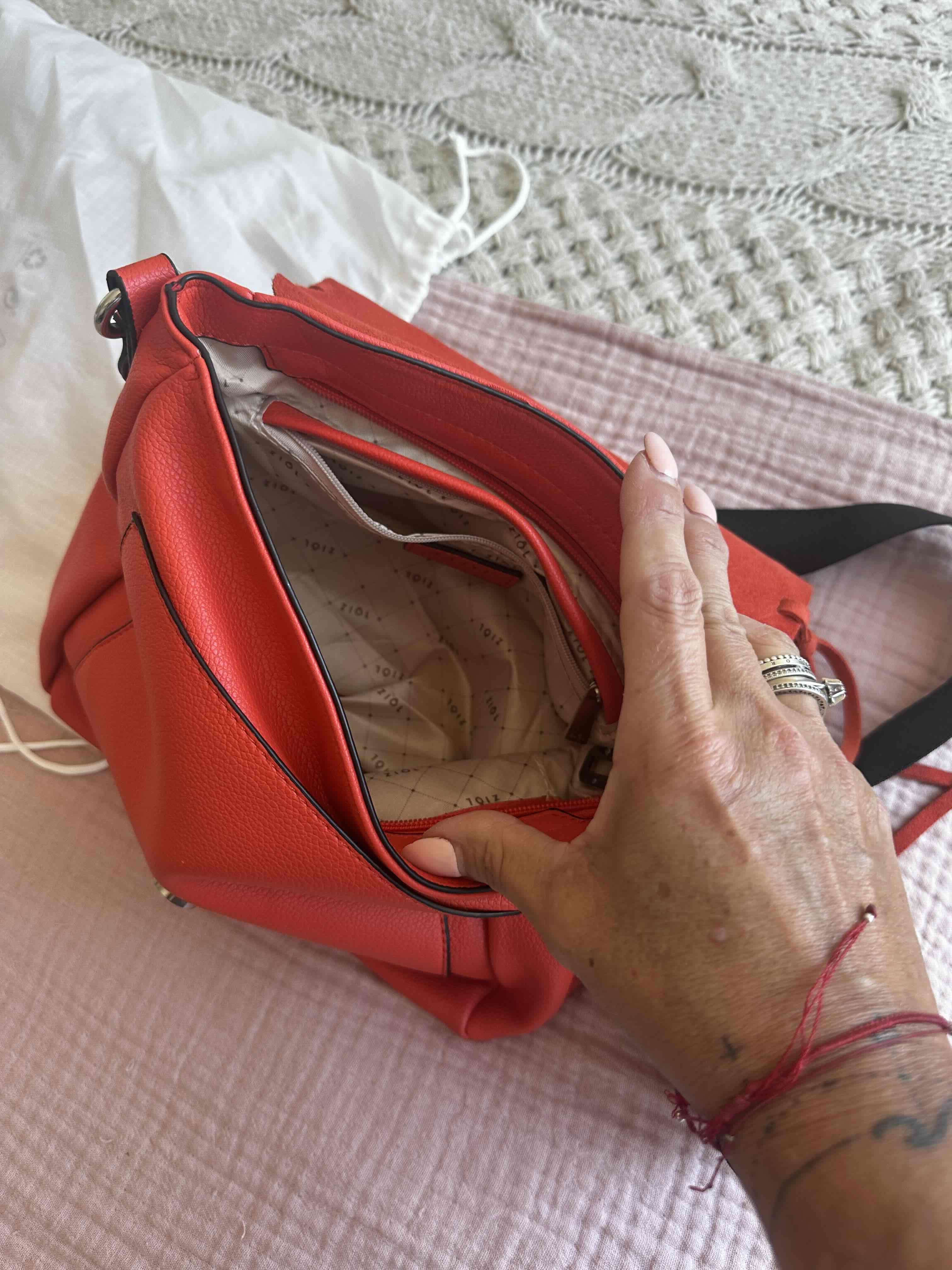 Bandolera roja elegante - miniatura 3