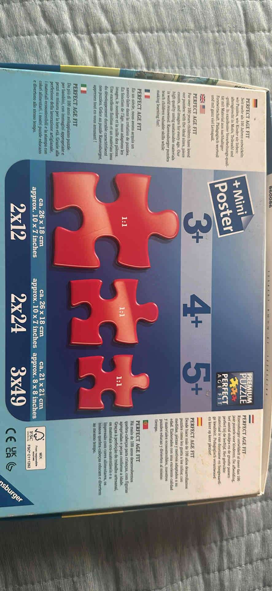 Puzzle Ravensburger 2x12 piezas - miniatura 2
