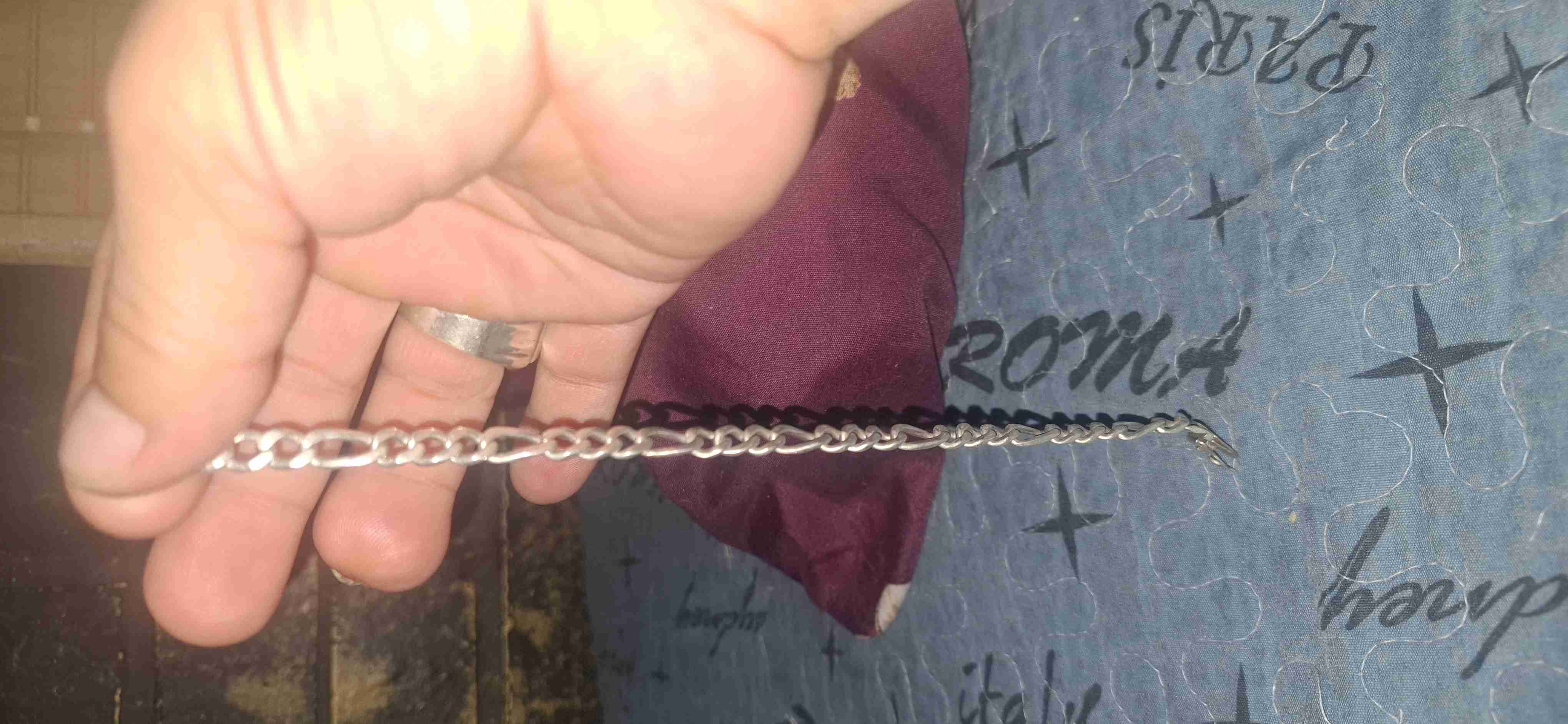 Pulsera de plata en bolsa roja - miniatura 4